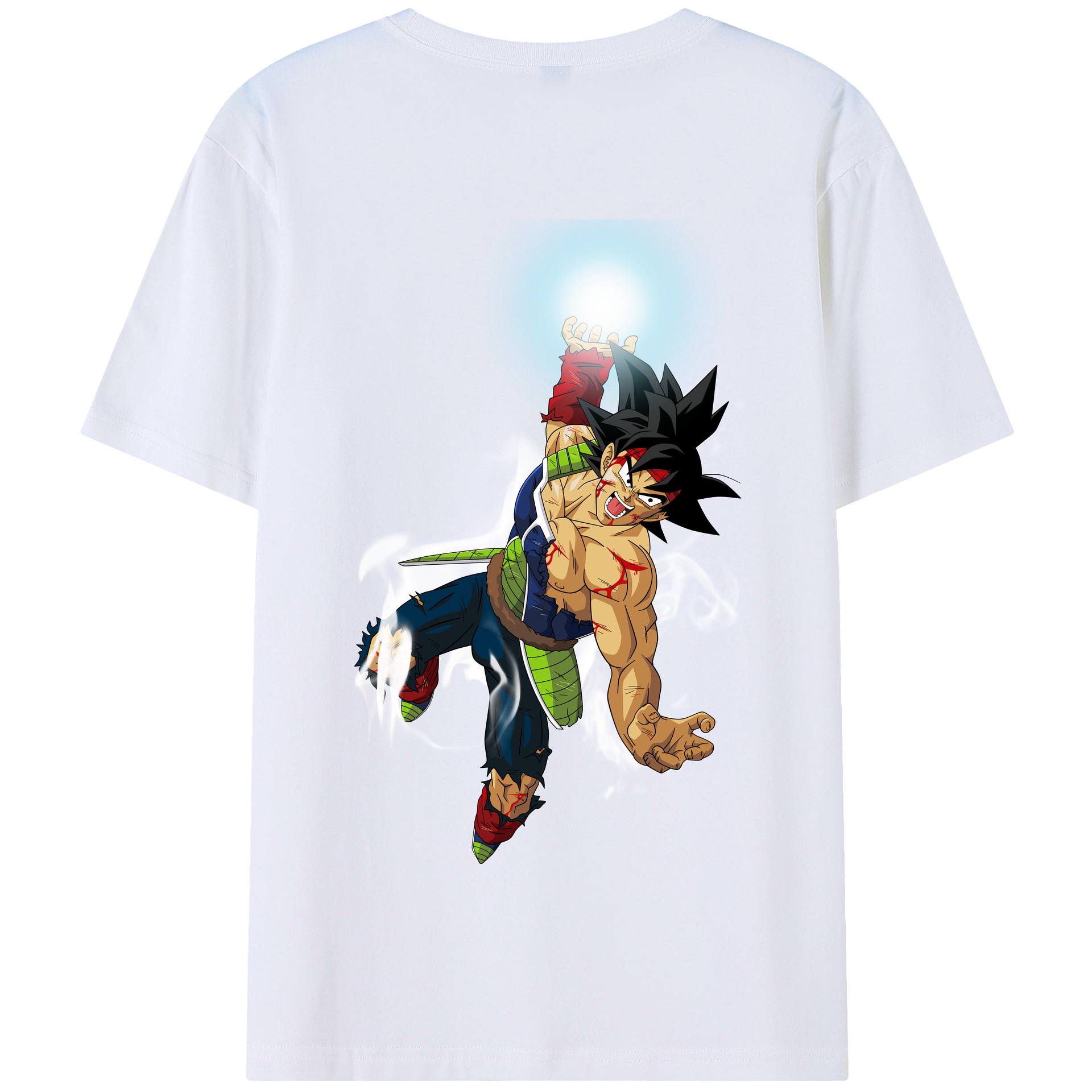 （画像用） ドラゴンボール バーダック DRAGON BALL Burdock 綿100％半袖Tシャツ（背面プリント）