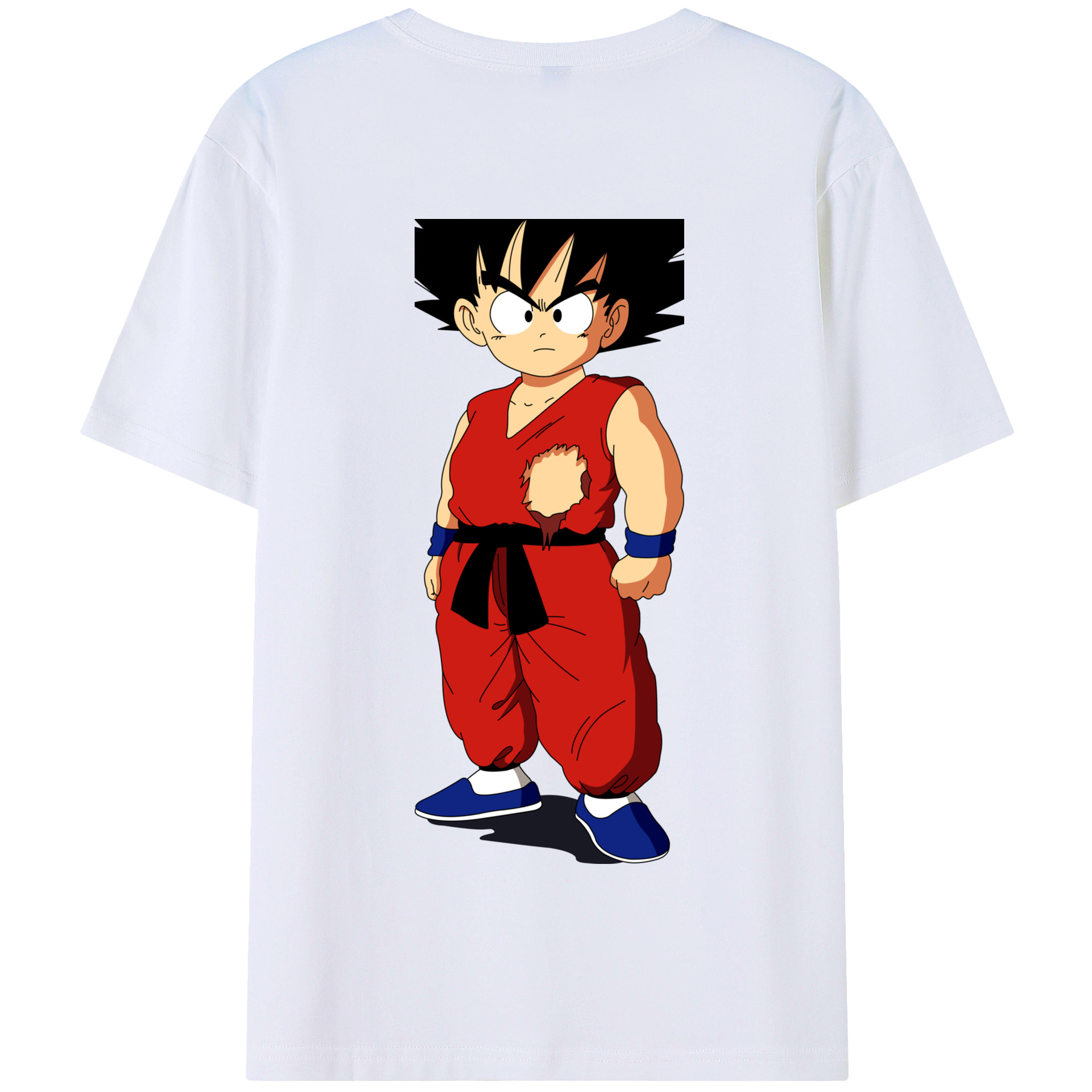 （画像用） ドラゴンボール 孫悟空（そん ごくう）Son Goku カカロット DRAGON BALL Kakarotto 綿100％半袖Tシャツ（背面プリント）