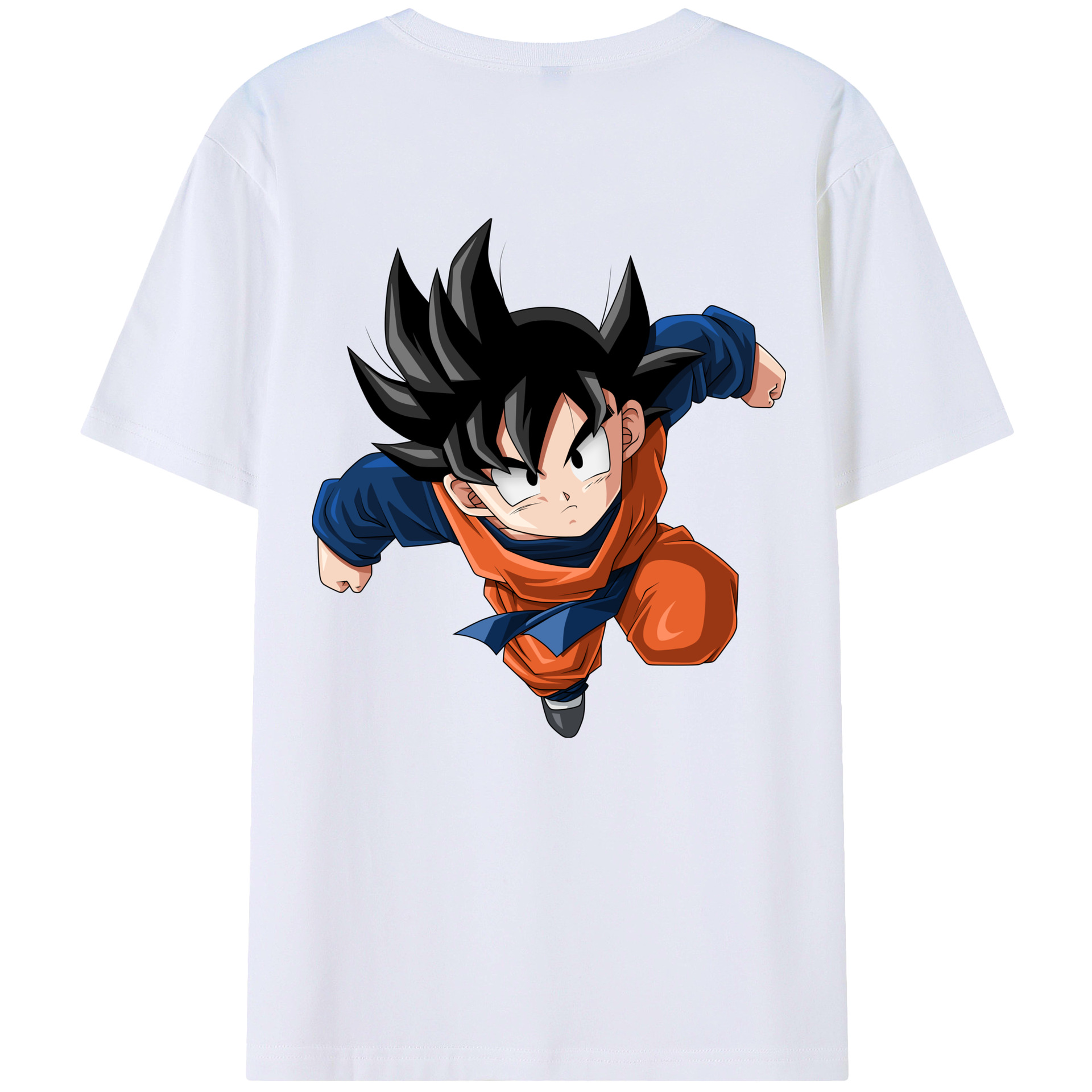 （画像用） ドラゴンボール 孫悟空（そん ごくう）Son Goku カカロット DRAGON BALL Kakarotto 綿100％半袖Tシャツ（背面プリント）