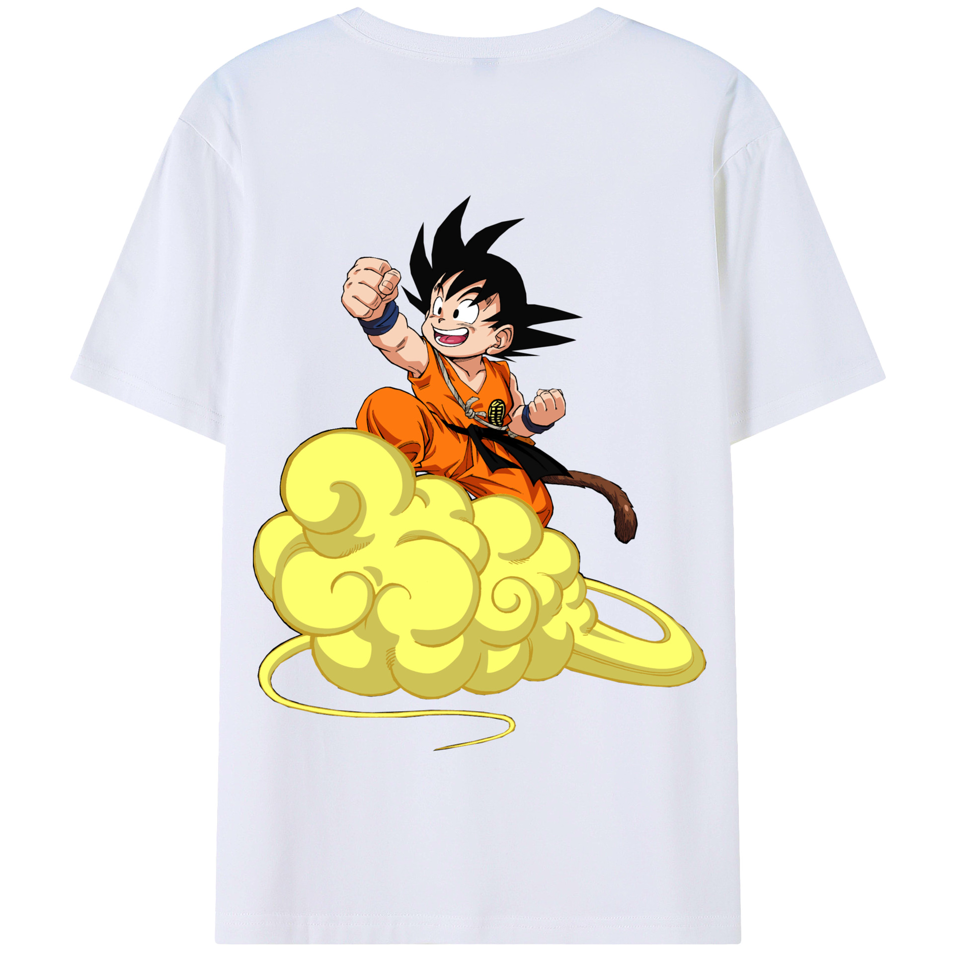（画像用） ドラゴンボール 孫悟空（そん ごくう）Son Goku カカロット DRAGON BALL Kakarotto 綿100％半袖Tシャツ（背面プリント）