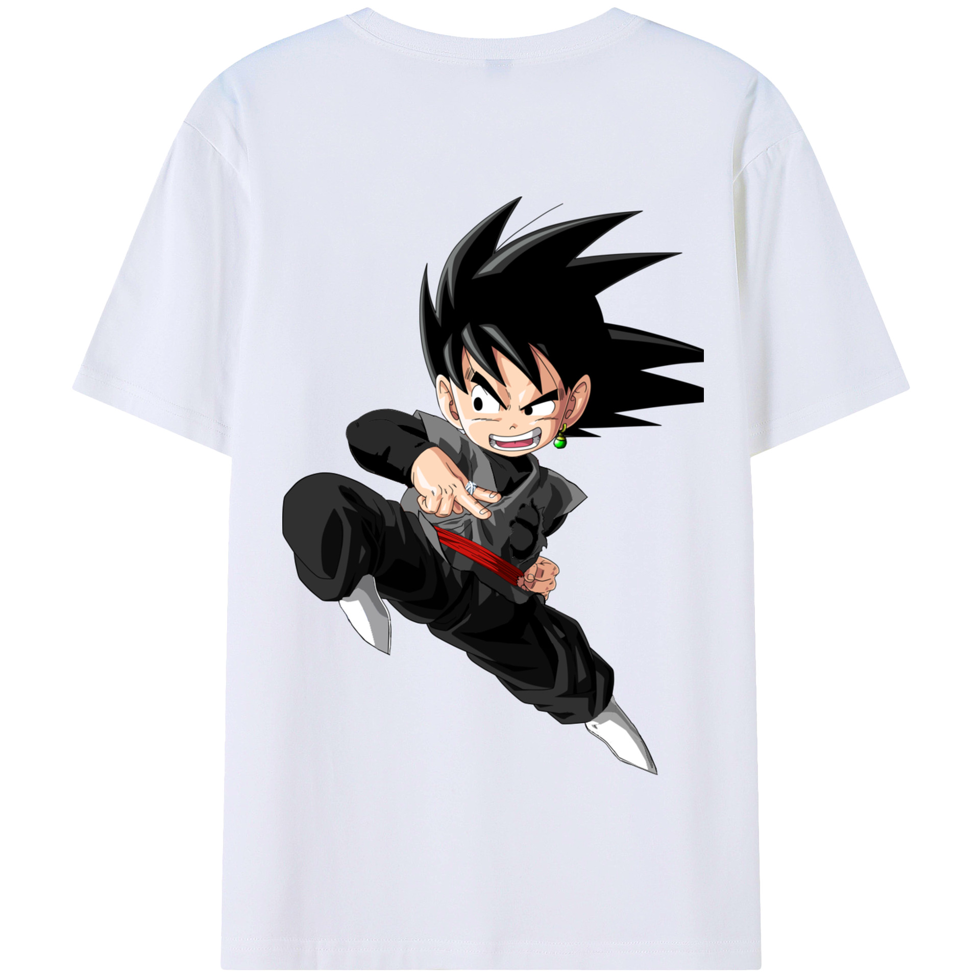 （画像用） ドラゴンボール 孫悟空（そん ごくう）Son Goku カカロット DRAGON BALL Kakarotto 綿100％半袖Tシャツ（背面プリント）