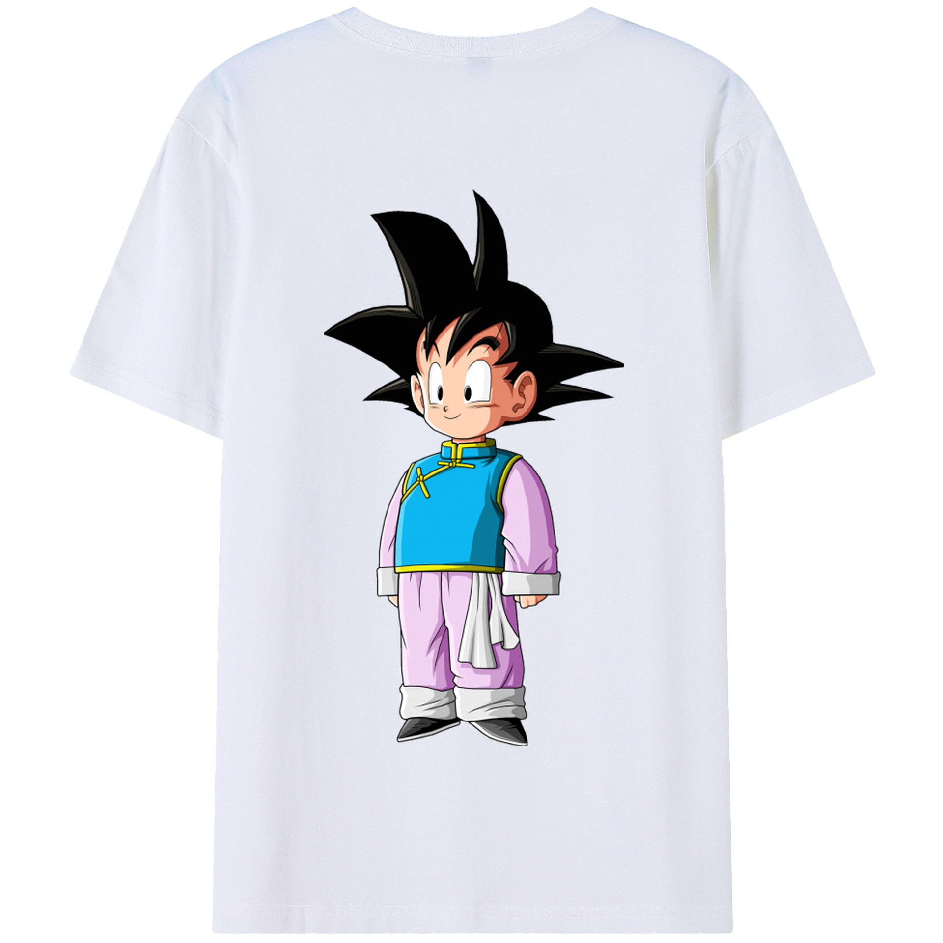 （画像用） ドラゴンボール 孫悟空（そん ごくう）Son Goku カカロット DRAGON BALL Kakarotto 綿100％半袖Tシャツ（背面プリント）