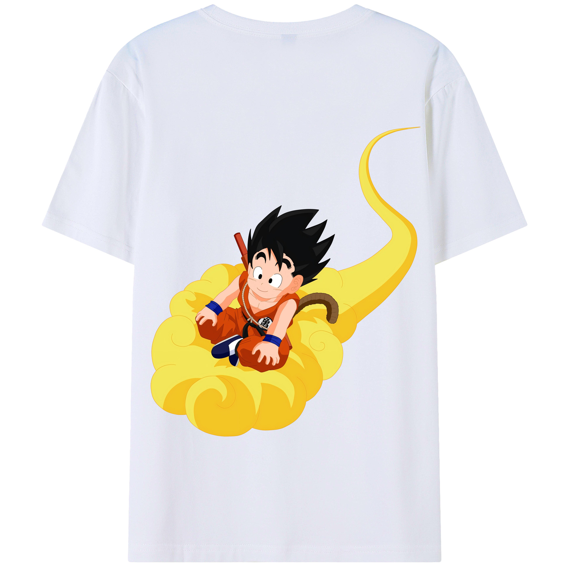 （画像用） ドラゴンボール 孫悟空（そん ごくう）Son Goku カカロット DRAGON BALL Kakarotto 綿100％半袖Tシャツ（背面プリント）