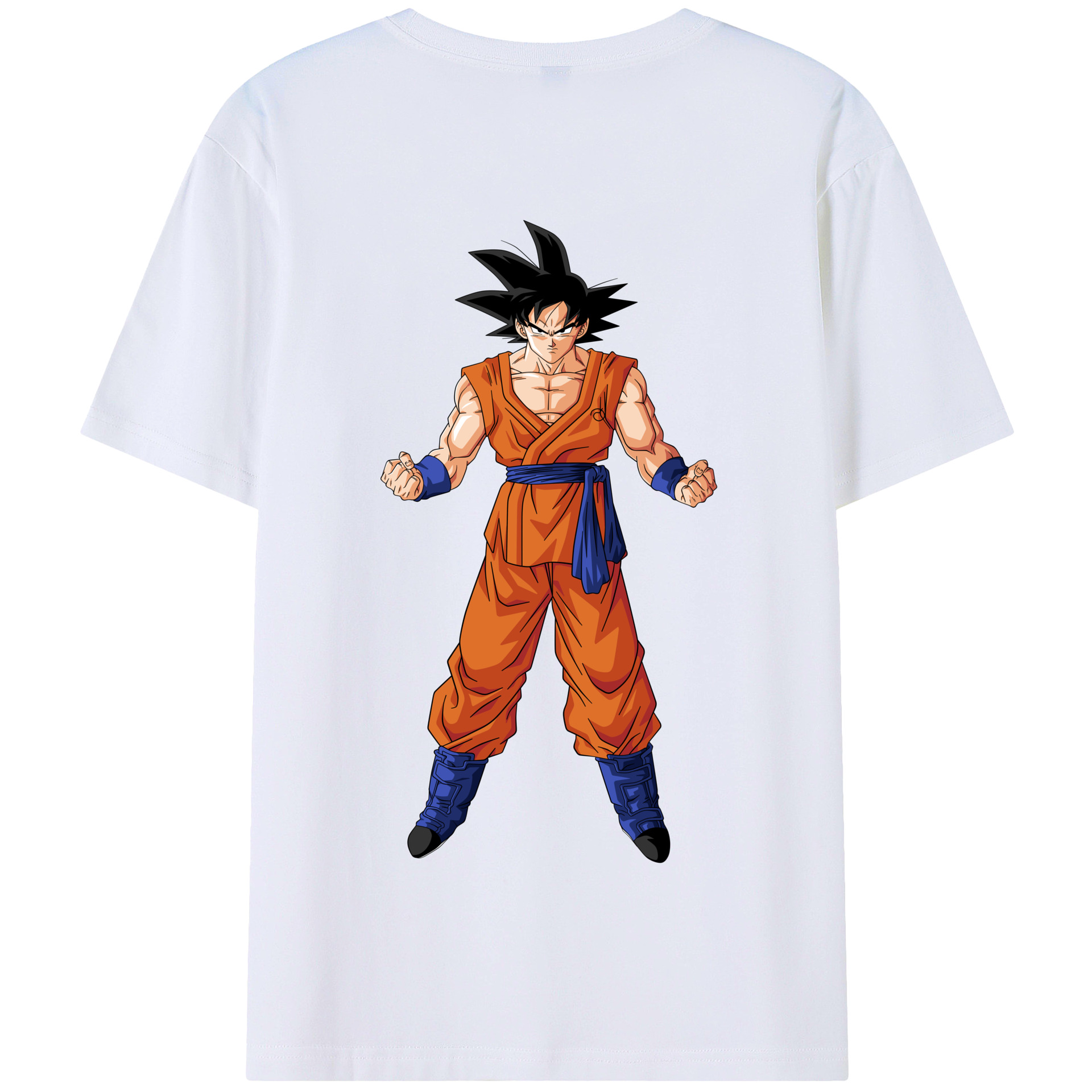 （画像用） ドラゴンボール 孫悟空（そん ごくう）Son Goku カカロット DRAGON BALL Kakarotto 綿100％半袖Tシャツ（背面プリント）