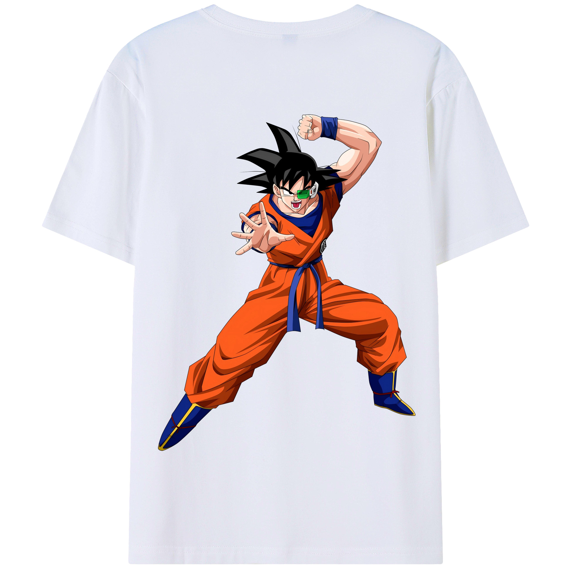 （画像用） ドラゴンボール 孫悟空（そん ごくう）Son Goku カカロット DRAGON BALL Kakarotto 綿100％半袖Tシャツ（背面プリント）