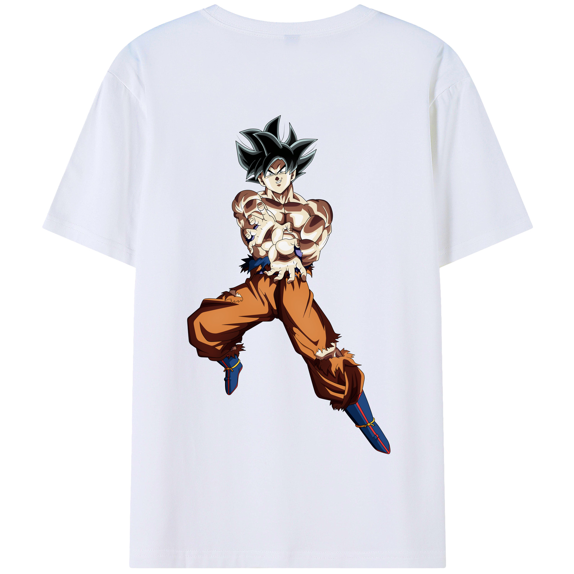（画像用） ドラゴンボール 孫悟空（そん ごくう）Son Goku カカロット DRAGON BALL Kakarotto 綿100％半袖Tシャツ（背面プリント）