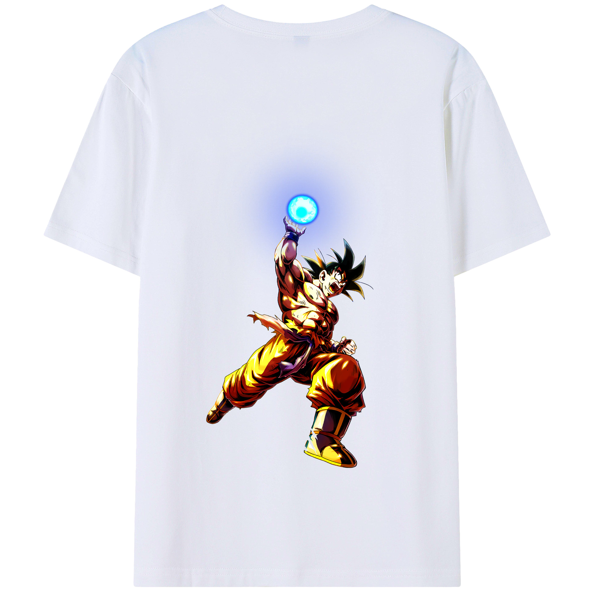 （画像用） ドラゴンボール 孫悟空（そん ごくう）Son Goku カカロット DRAGON BALL Kakarotto 綿100％半袖Tシャツ（背面プリント）