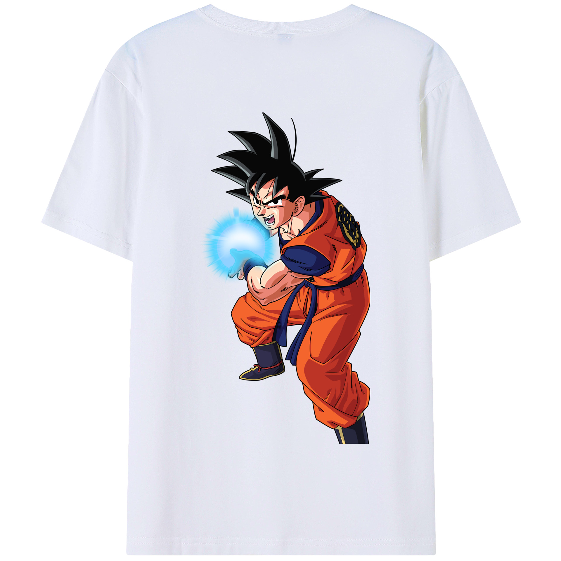 （画像用） ドラゴンボール 孫悟空（そん ごくう）Son Goku カカロット DRAGON BALL Kakarotto 綿100％半袖Tシャツ（背面プリント）