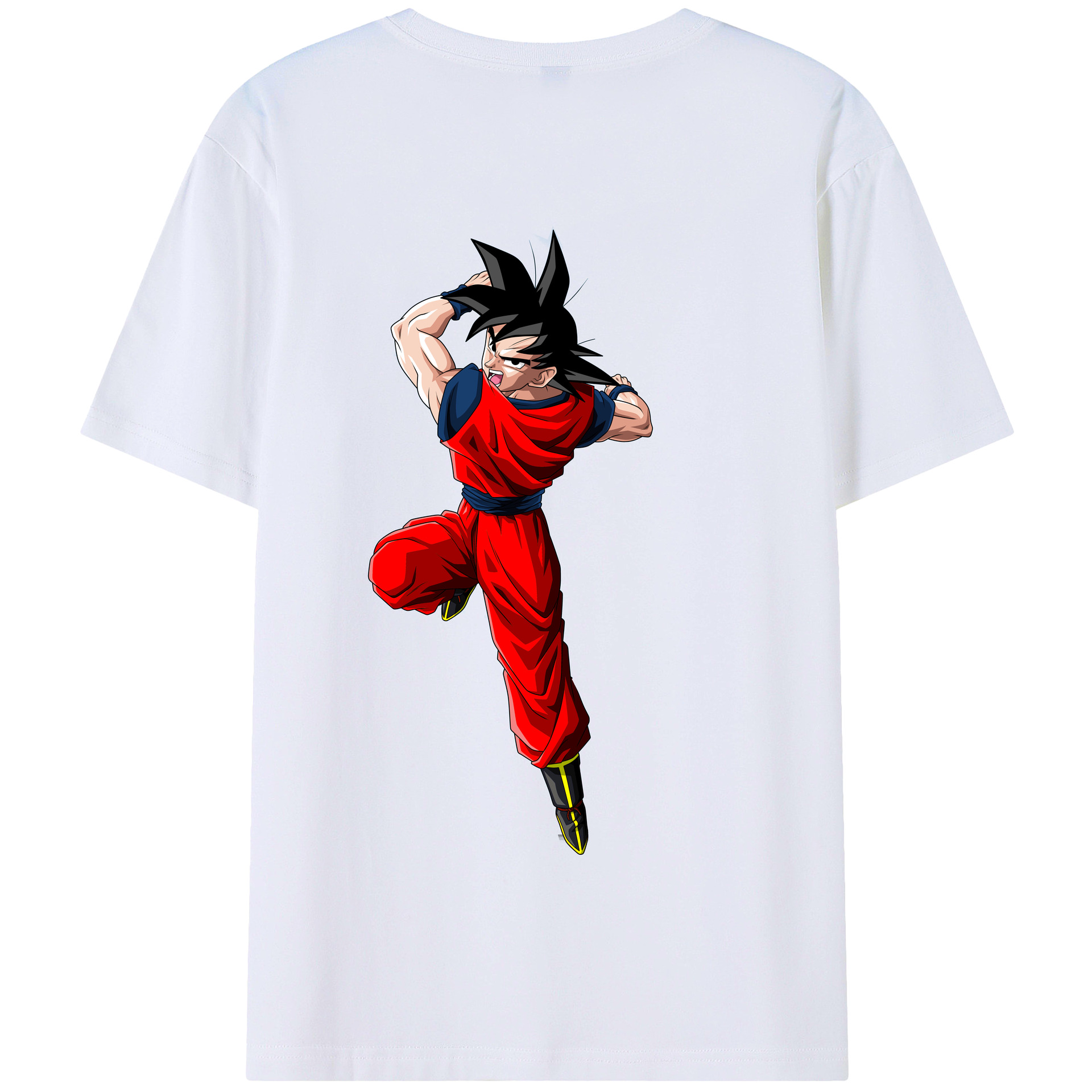 （画像用） ドラゴンボール 孫悟空（そん ごくう）Son Goku カカロット DRAGON BALL Kakarotto 綿100％半袖Tシャツ（背面プリント）