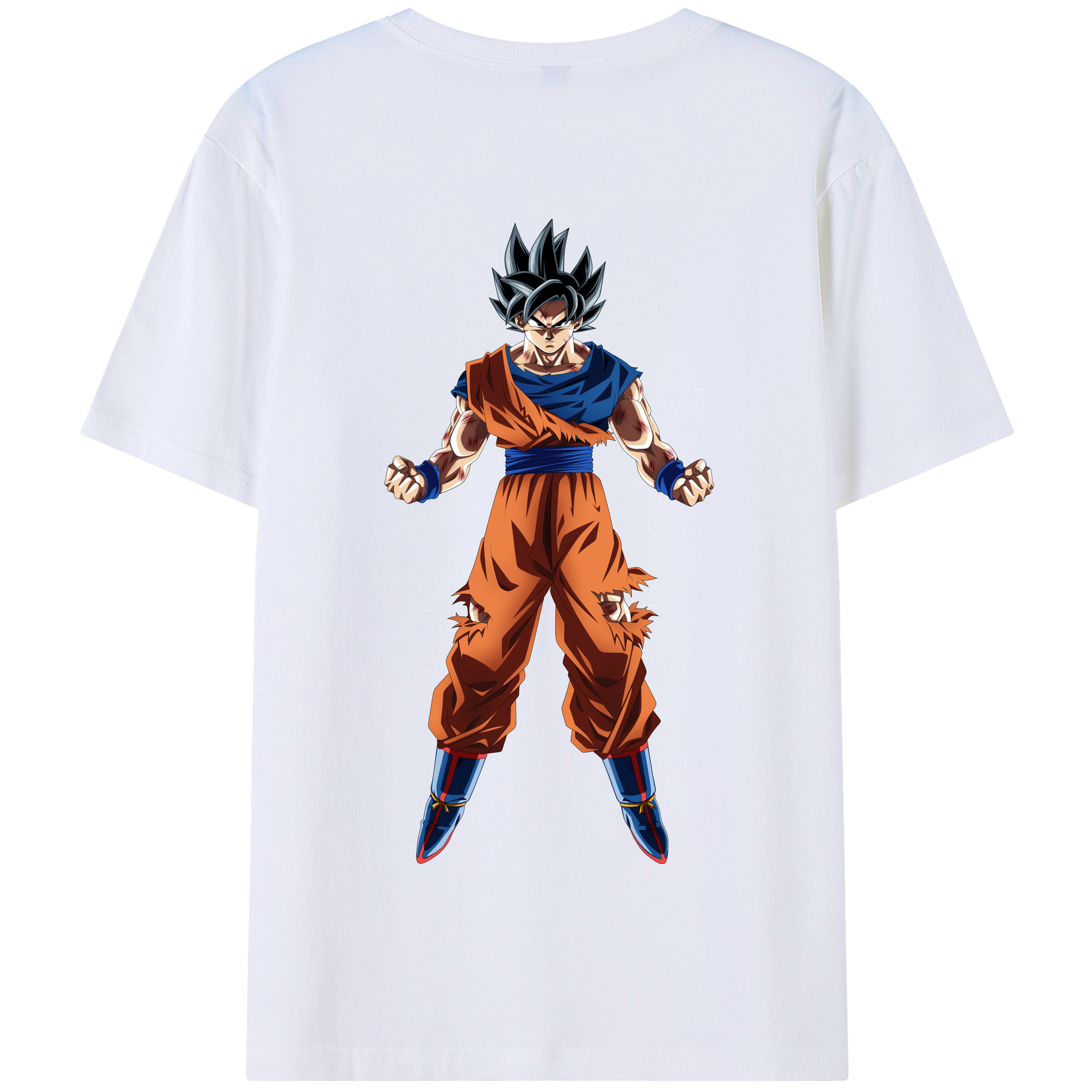 （画像用） ドラゴンボール 孫悟空（そん ごくう）Son Goku カカロット DRAGON BALL Kakarotto 綿100％半袖Tシャツ（背面プリント）