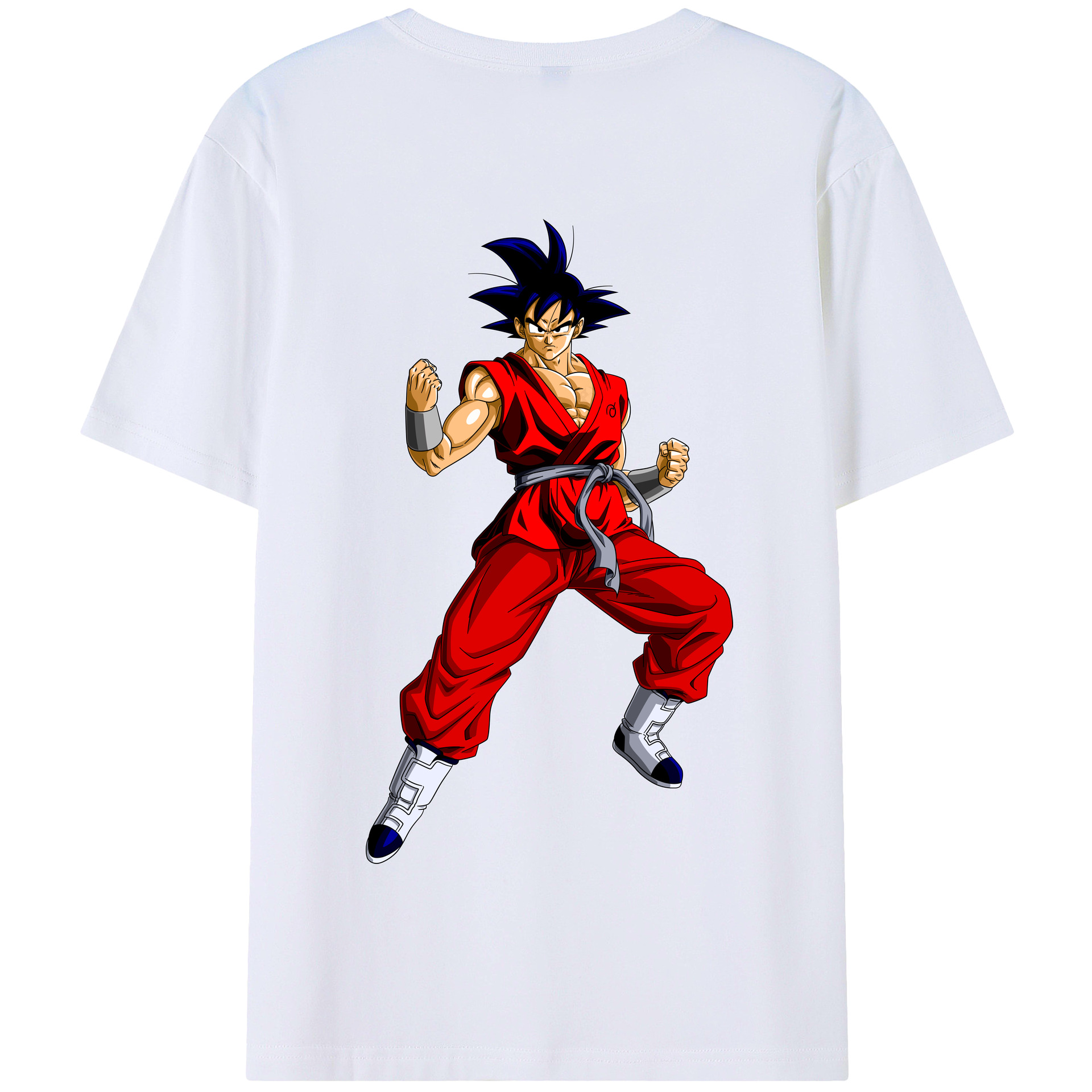 （画像用） ドラゴンボール 孫悟空（そん ごくう）Son Goku カカロット DRAGON BALL Kakarotto 綿100％半袖Tシャツ（背面プリント）