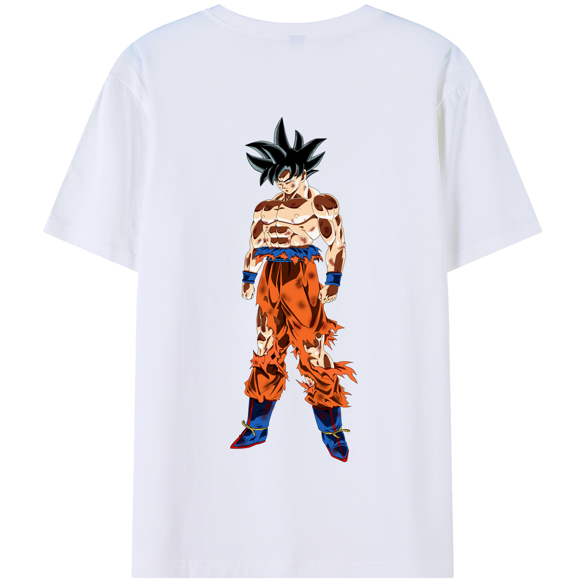 （画像用） ドラゴンボール 孫悟空（そん ごくう）Son Goku カカロット DRAGON BALL Kakarotto 綿100％半袖Tシャツ（背面プリント）