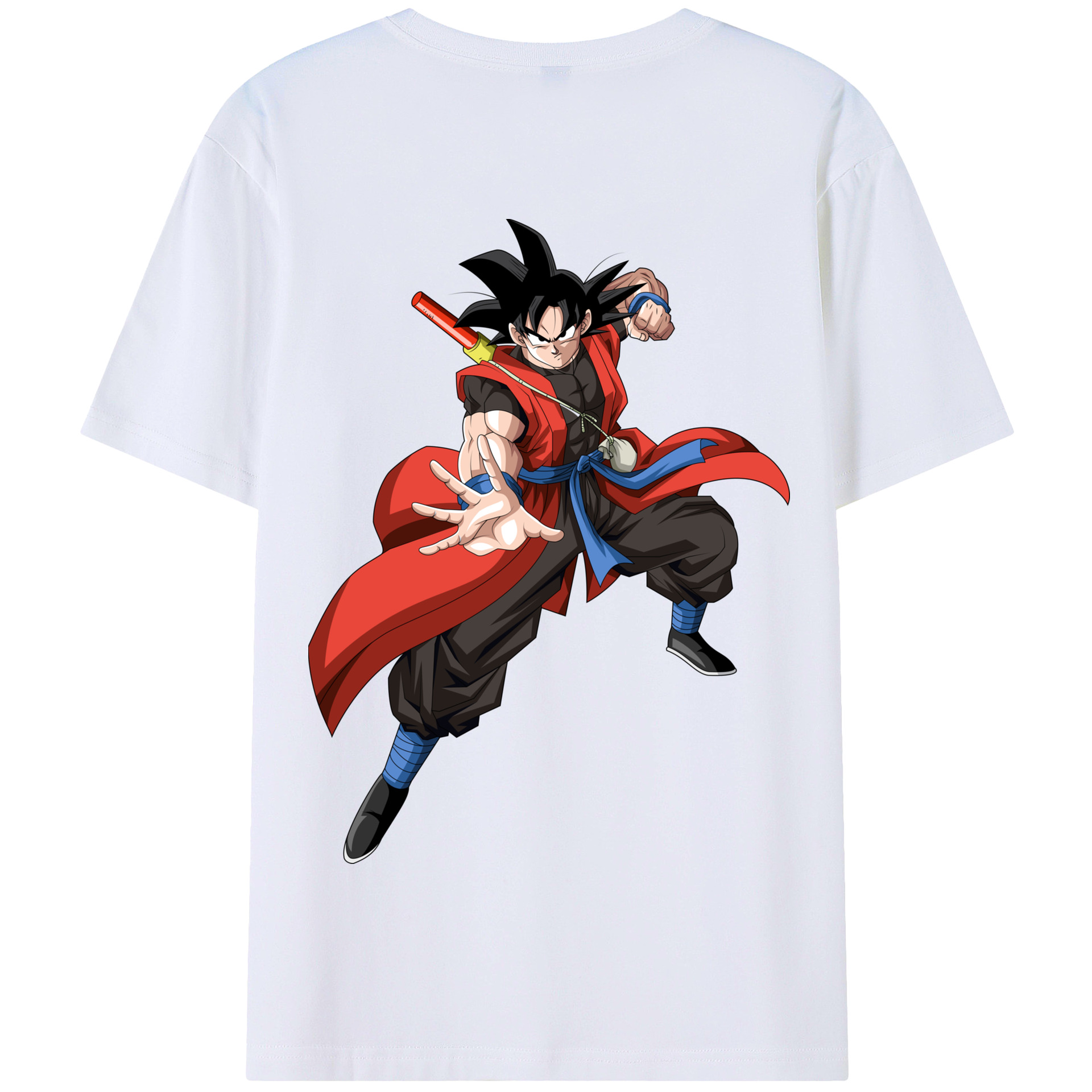 （画像用） ドラゴンボール 孫悟空（そん ごくう）Son Goku カカロット DRAGON BALL Kakarotto 綿100％半袖Tシャツ（背面プリント）