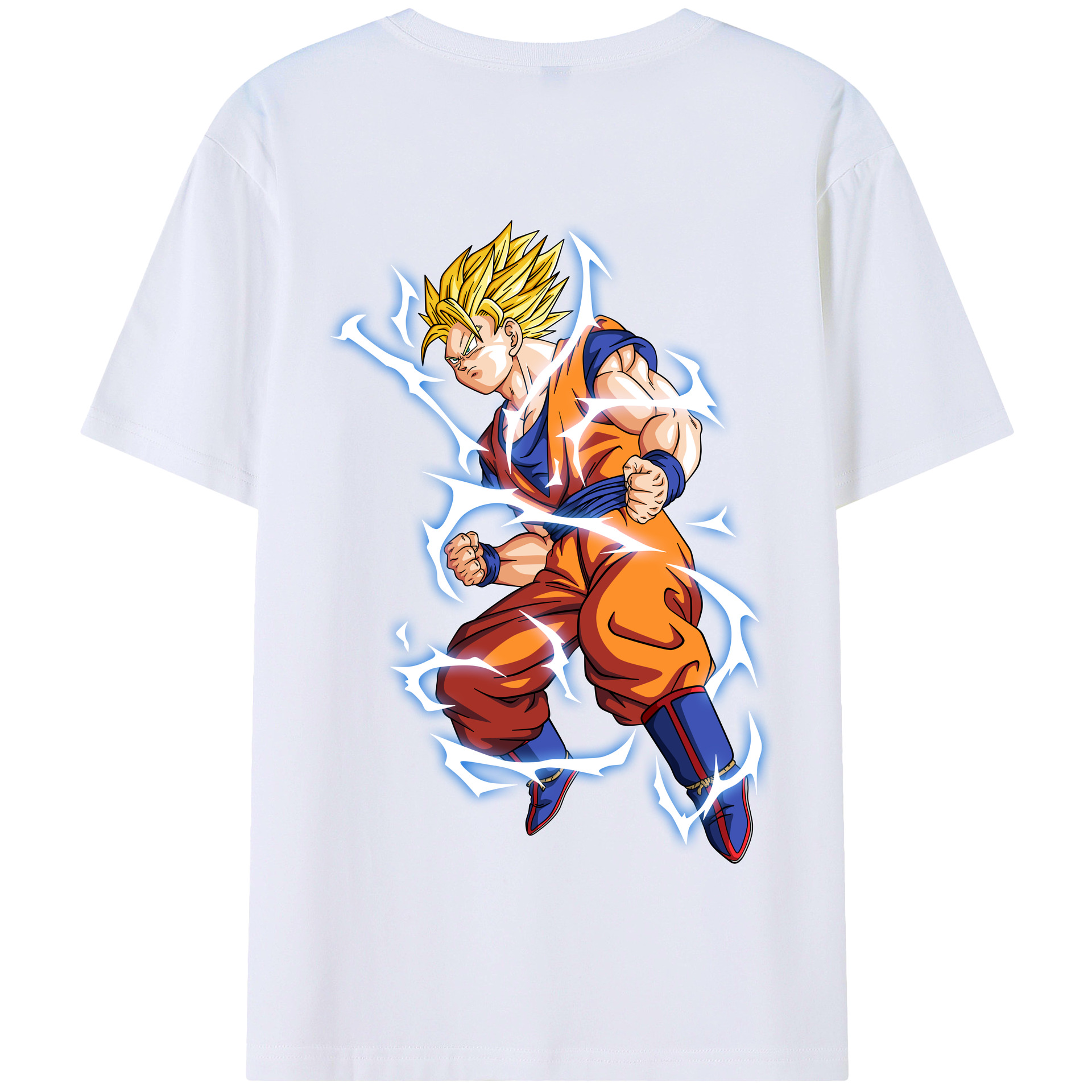 （画像用） ドラゴンボール 孫悟空（そん ごくう）Son Goku カカロット DRAGON BALL Kakarotto 綿100％半袖Tシャツ（背面プリント）