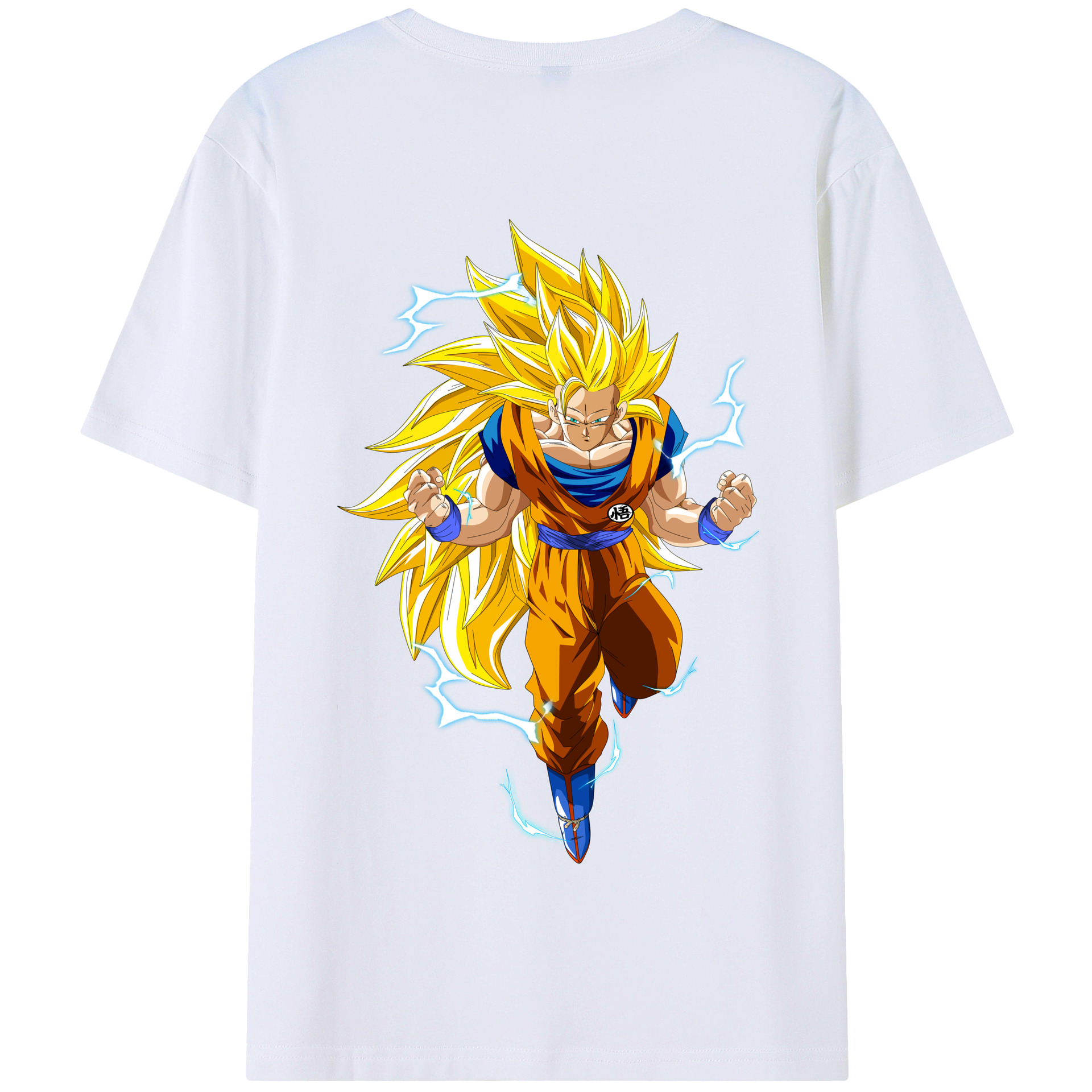 （画像用） ドラゴンボール 孫悟空（そん ごくう）Son Goku カカロット DRAGON BALL Kakarotto 綿100％半袖Tシャツ（背面プリント）