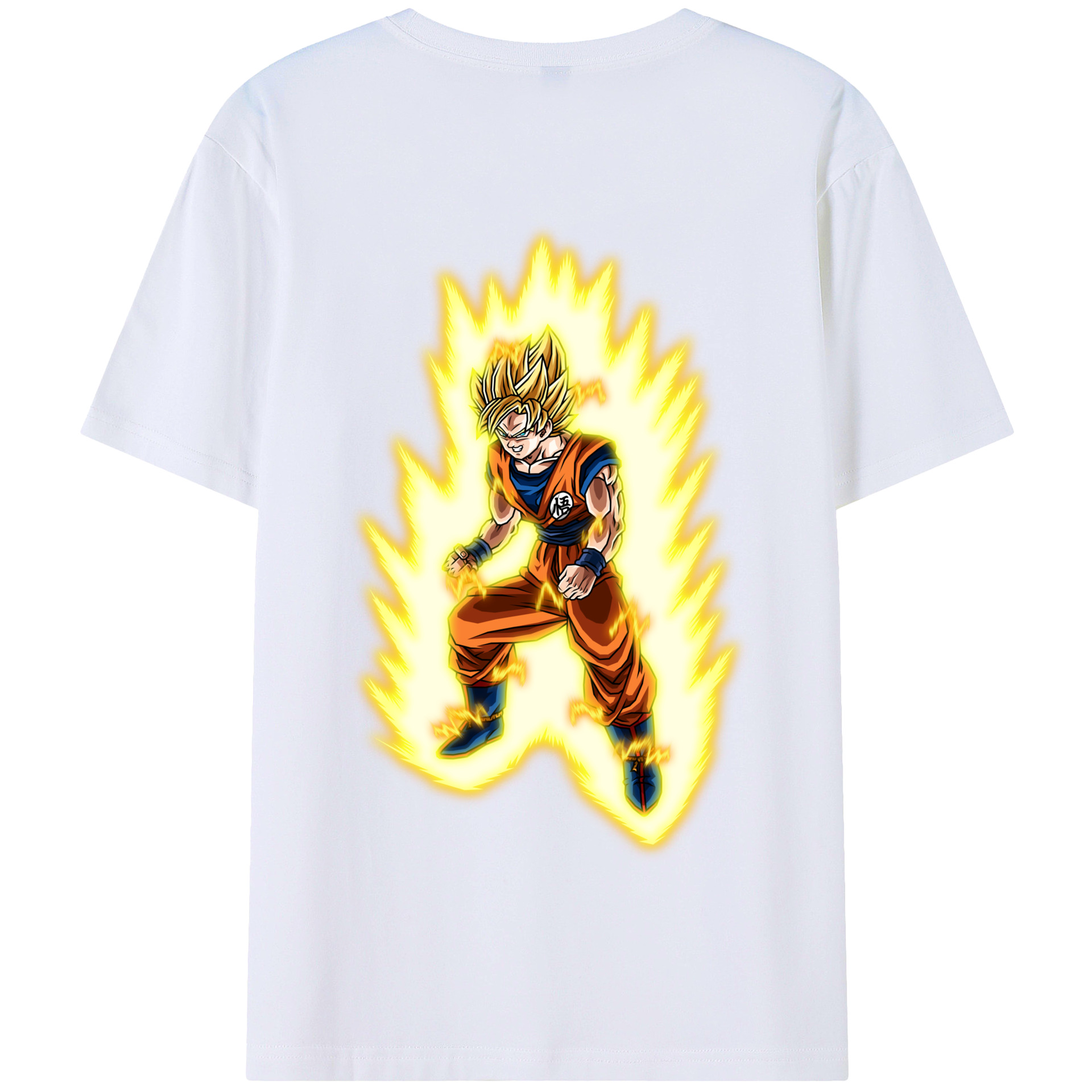 （画像用） ドラゴンボール 孫悟空（そん ごくう）Son Goku カカロット DRAGON BALL Kakarotto 綿100％半袖Tシャツ（背面プリント）
