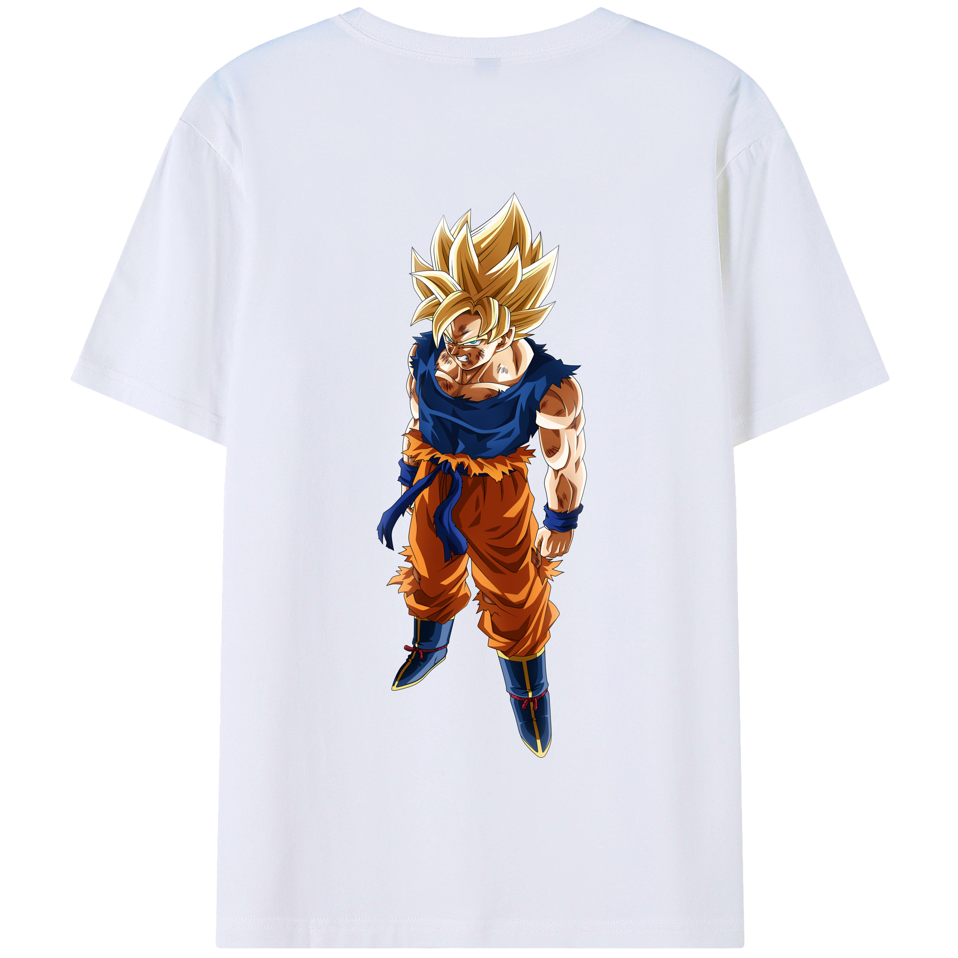（画像用） ドラゴンボール 孫悟空（そん ごくう）Son Goku カカロット DRAGON BALL Kakarotto 綿100％半袖Tシャツ（背面プリント）