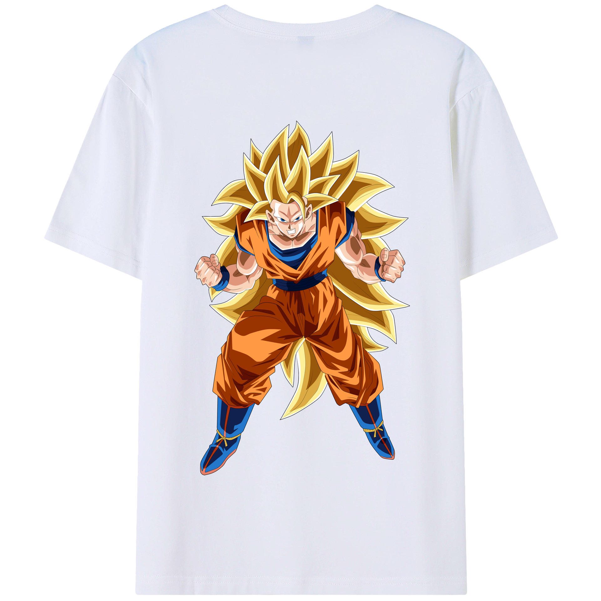 （画像用） ドラゴンボール 孫悟空（そん ごくう）Son Goku カカロット DRAGON BALL Kakarotto 綿100％半袖Tシャツ（背面プリント）