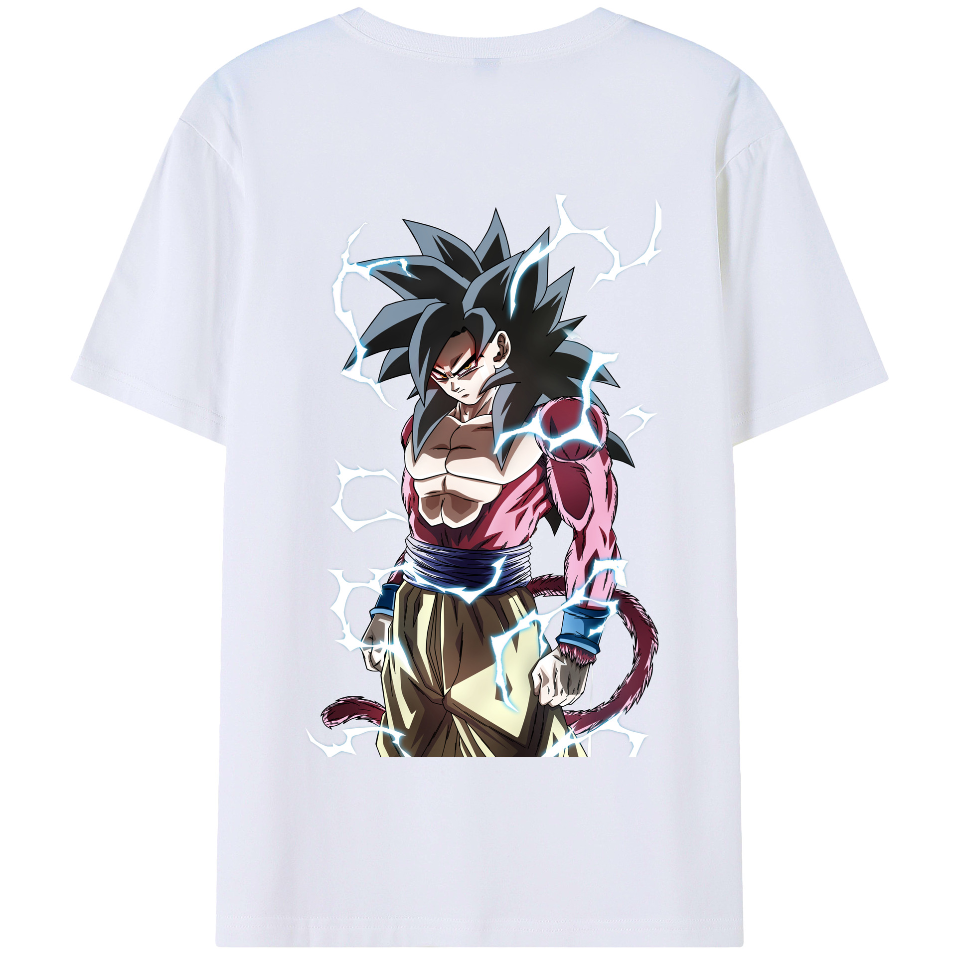 （画像用） ドラゴンボール 孫悟空（そん ごくう）Son Goku カカロット DRAGON BALL Kakarotto 綿100％半袖Tシャツ（背面プリント）
