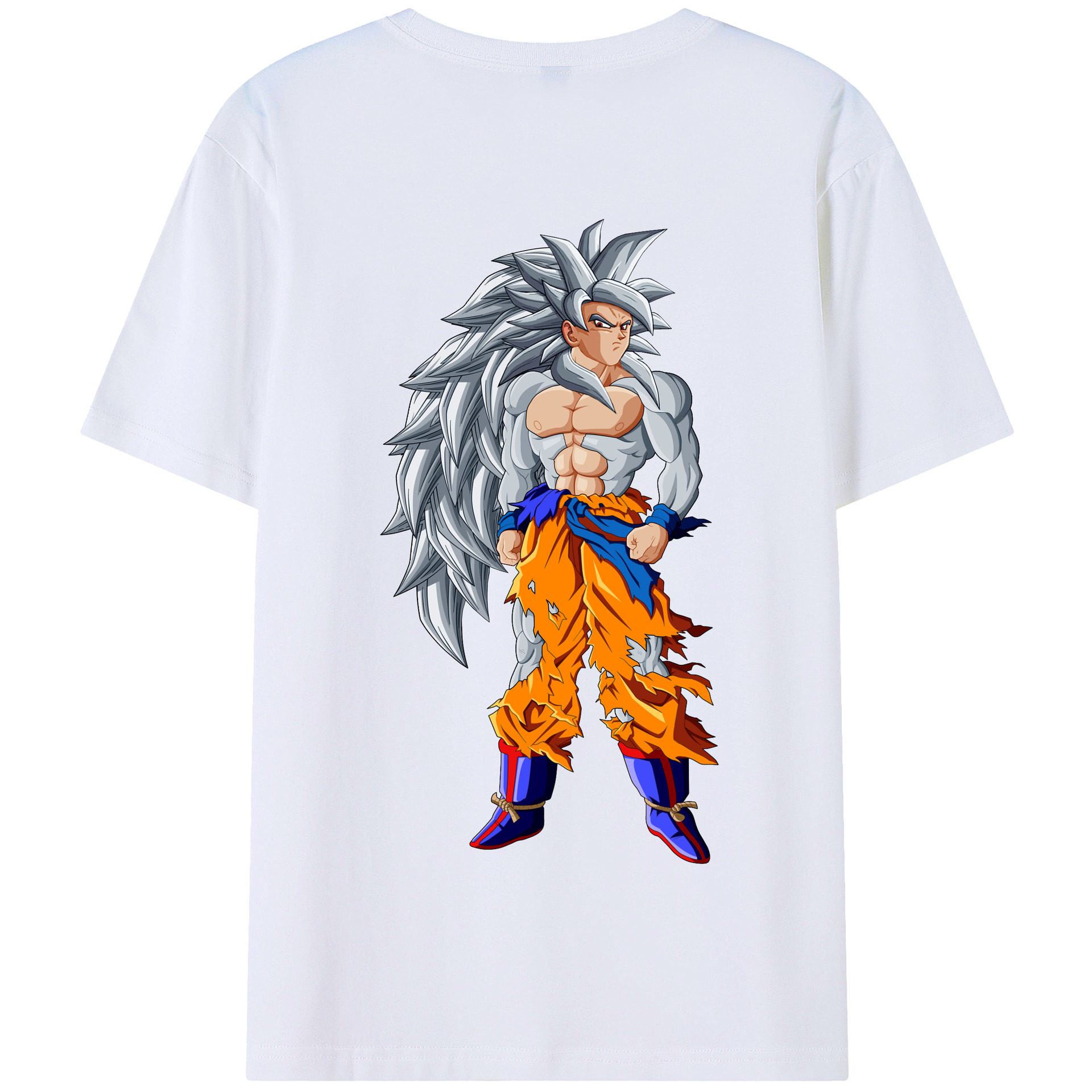 （画像用） ドラゴンボール 孫悟空（そん ごくう）Son Goku カカロット DRAGON BALL Kakarotto 綿100％半袖Tシャツ（背面プリント）