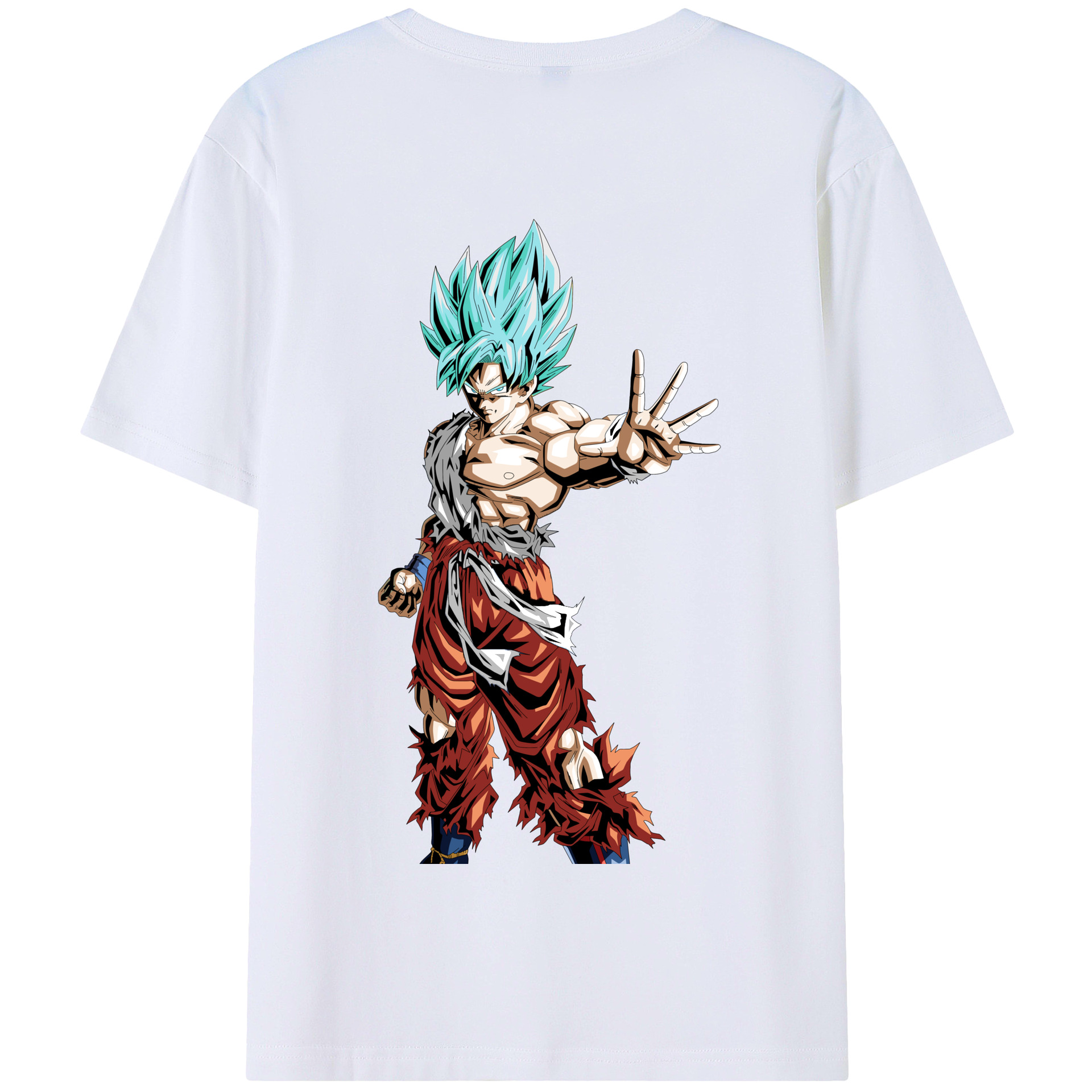 （画像用） ドラゴンボール 孫悟空（そん ごくう）Son Goku カカロット DRAGON BALL Kakarotto 綿100％半袖Tシャツ（背面プリント）