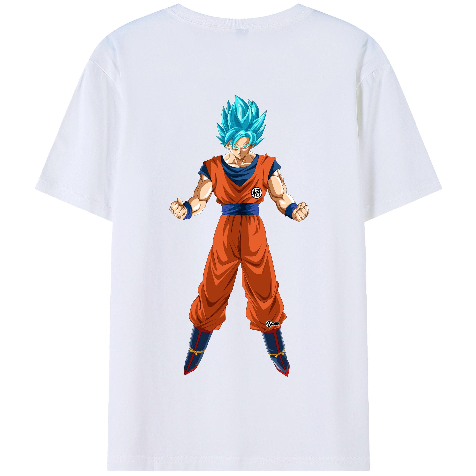 （画像用） ドラゴンボール 孫悟空（そん ごくう）Son Goku カカロット DRAGON BALL Kakarotto 綿100％半袖Tシャツ（背面プリント）