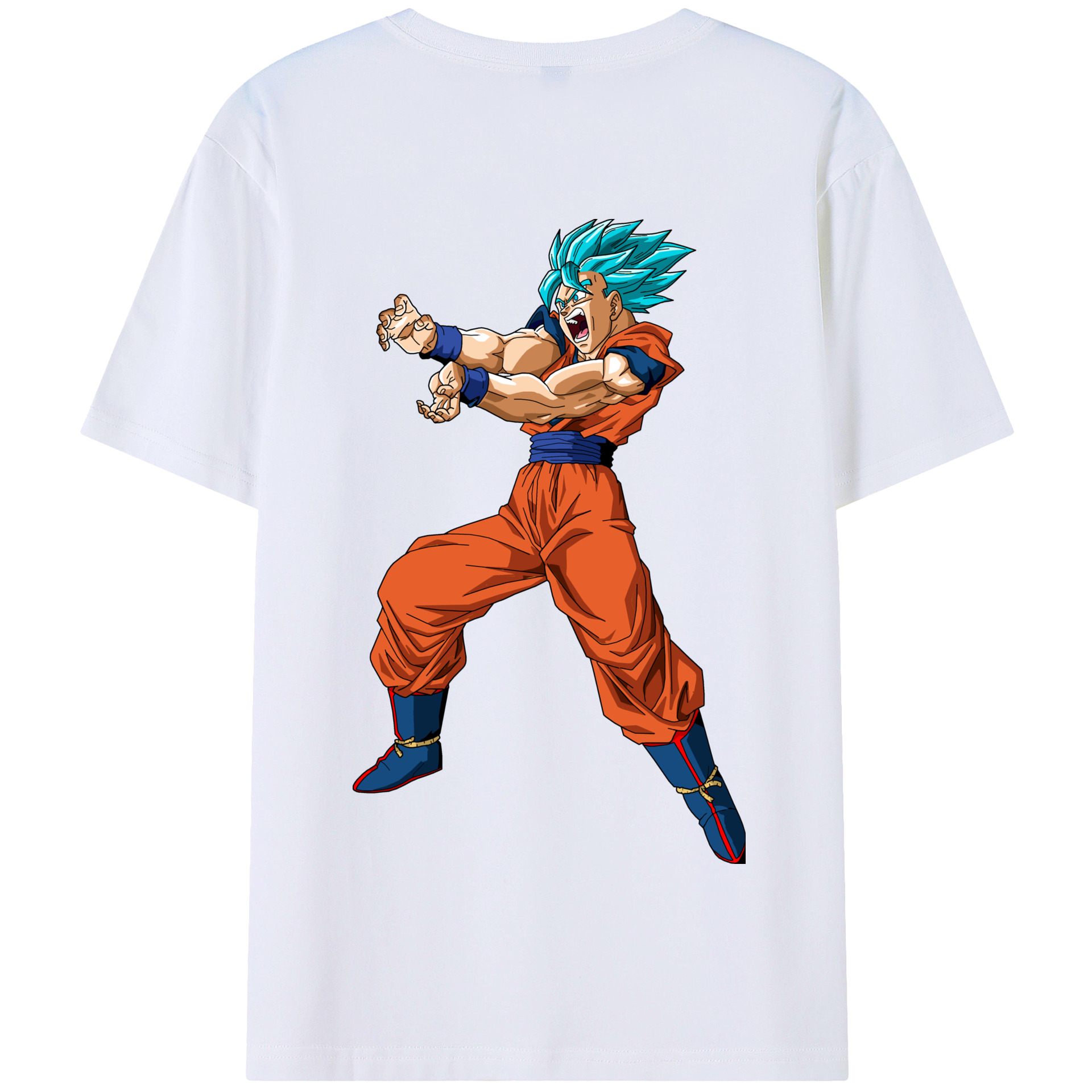 （画像用） ドラゴンボール 孫悟空（そん ごくう）Son Goku カカロット DRAGON BALL Kakarotto 綿100％半袖Tシャツ（背面プリント）