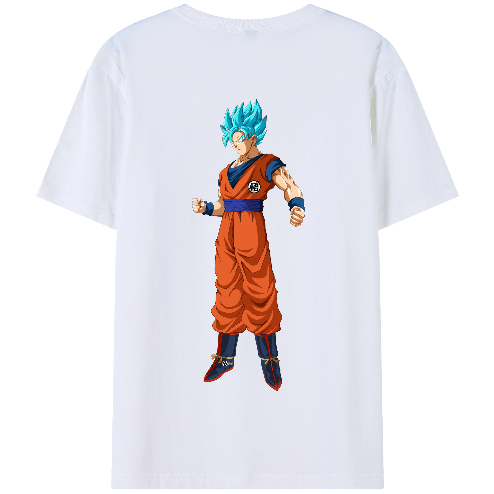 （画像用） ドラゴンボール 孫悟空（そん ごくう）Son Goku カカロット DRAGON BALL Kakarotto 綿100％半袖Tシャツ（背面プリント）