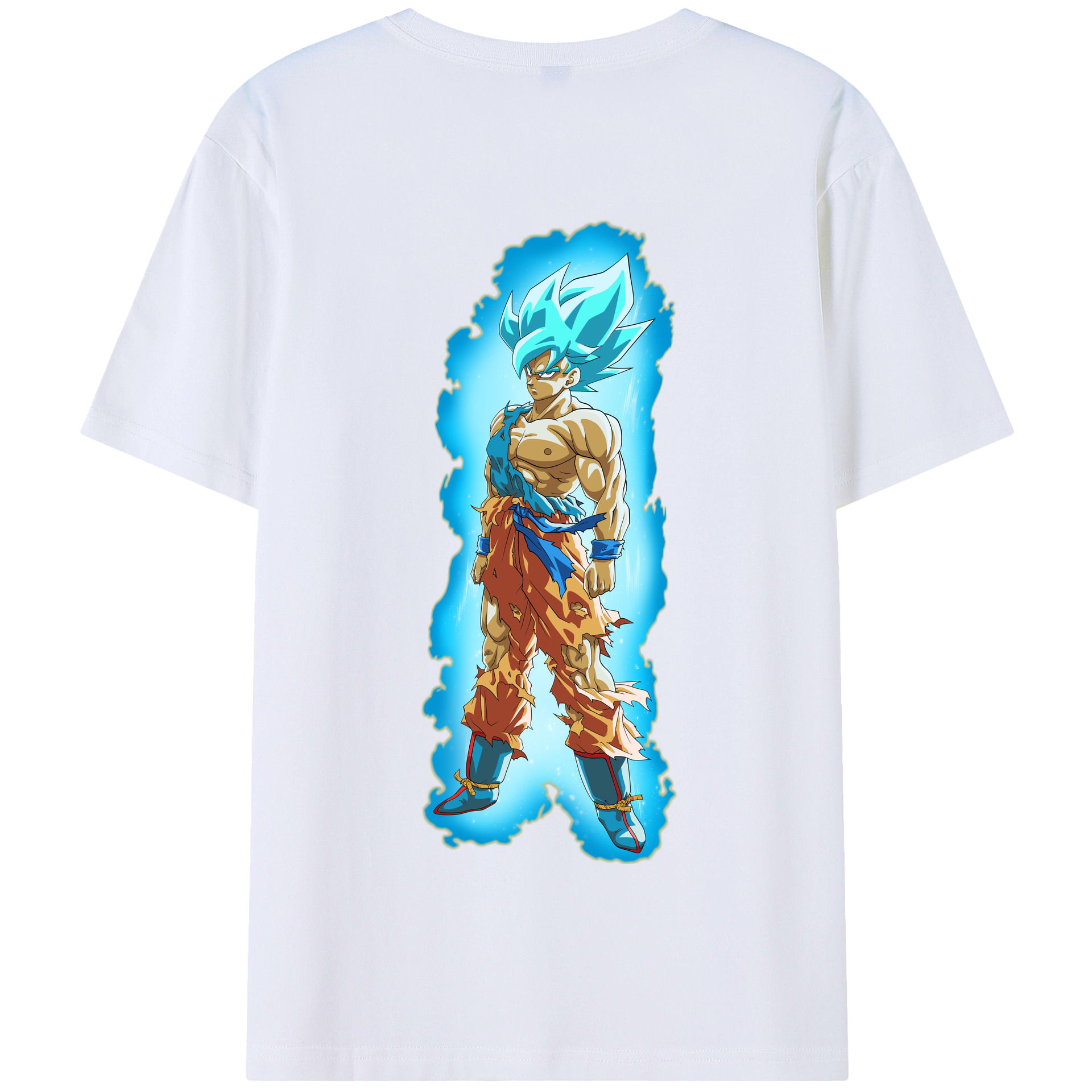 （画像用） ドラゴンボール 孫悟空（そん ごくう）Son Goku カカロット DRAGON BALL Kakarotto 綿100％半袖Tシャツ（背面プリント）
