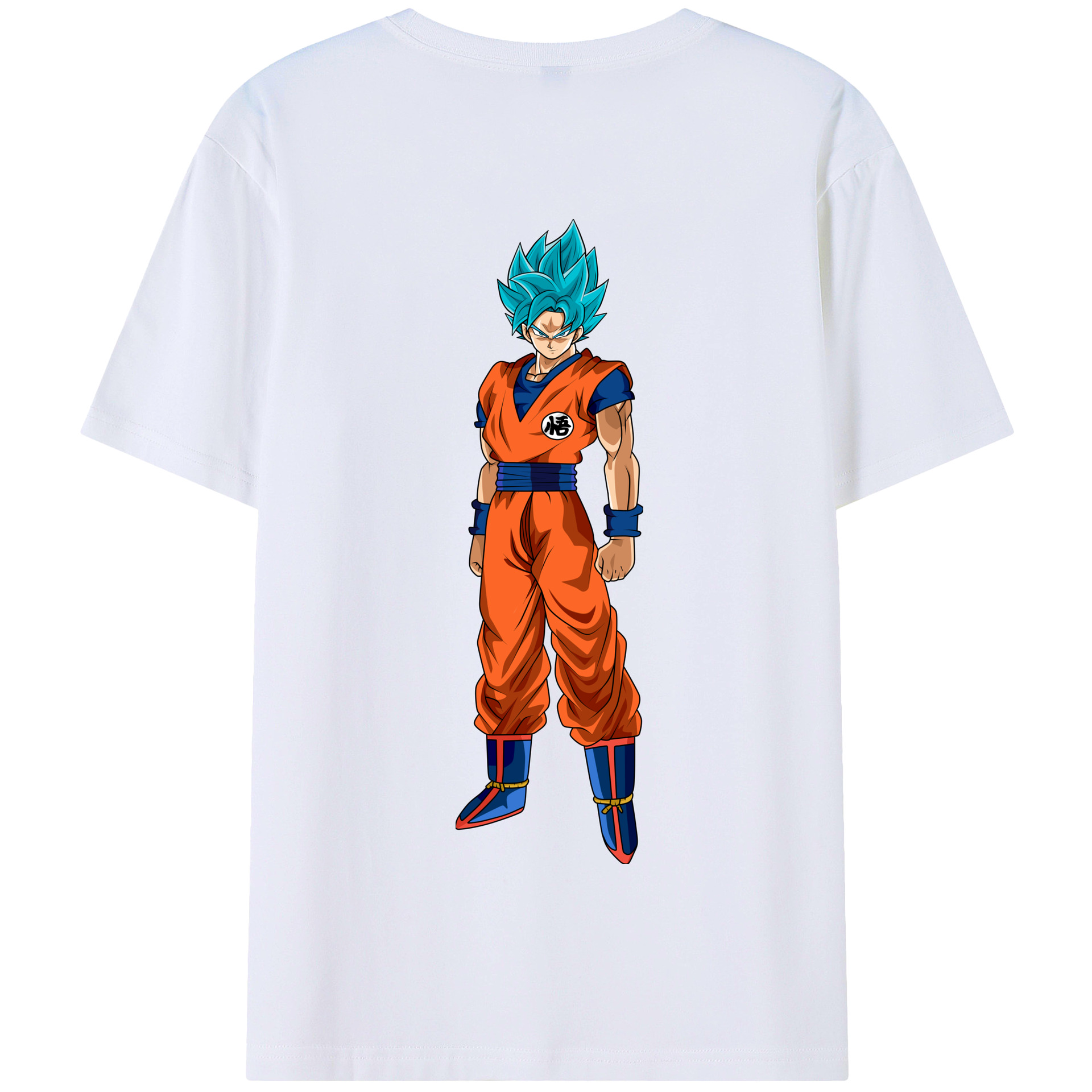 （画像用） ドラゴンボール 孫悟空（そん ごくう）Son Goku カカロット DRAGON BALL Kakarotto 綿100％半袖Tシャツ（背面プリント）
