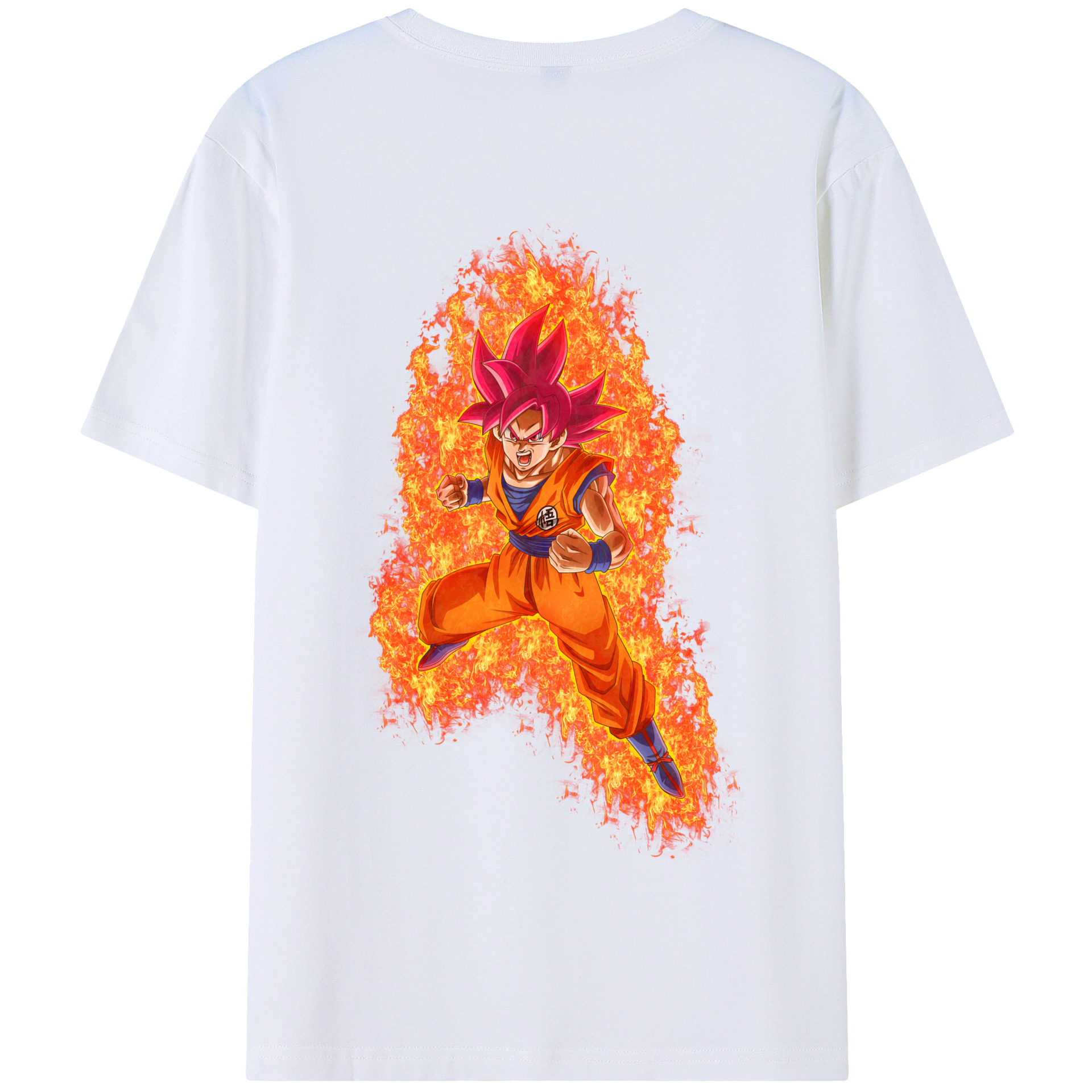 （画像用） ドラゴンボール 孫悟空（そん ごくう）Son Goku カカロット DRAGON BALL Kakarotto 綿100％半袖Tシャツ（背面プリント）
