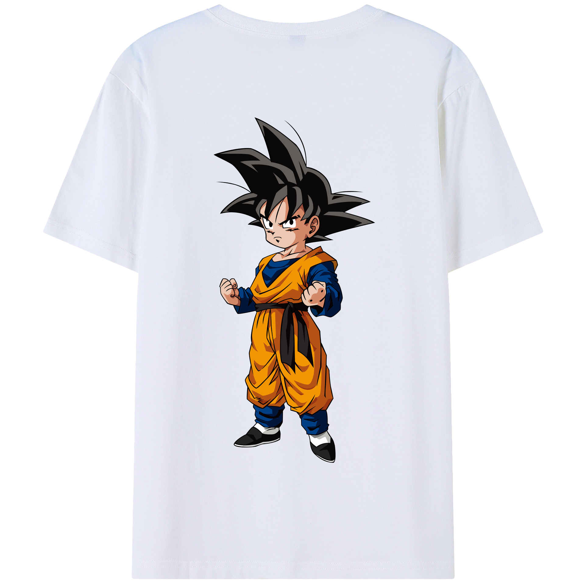 （画像用） ドラゴンボール 孫悟空（そん ごくう）Son Goku カカロット DRAGON BALL Kakarotto 綿100％半袖Tシャツ（背面プリント）
