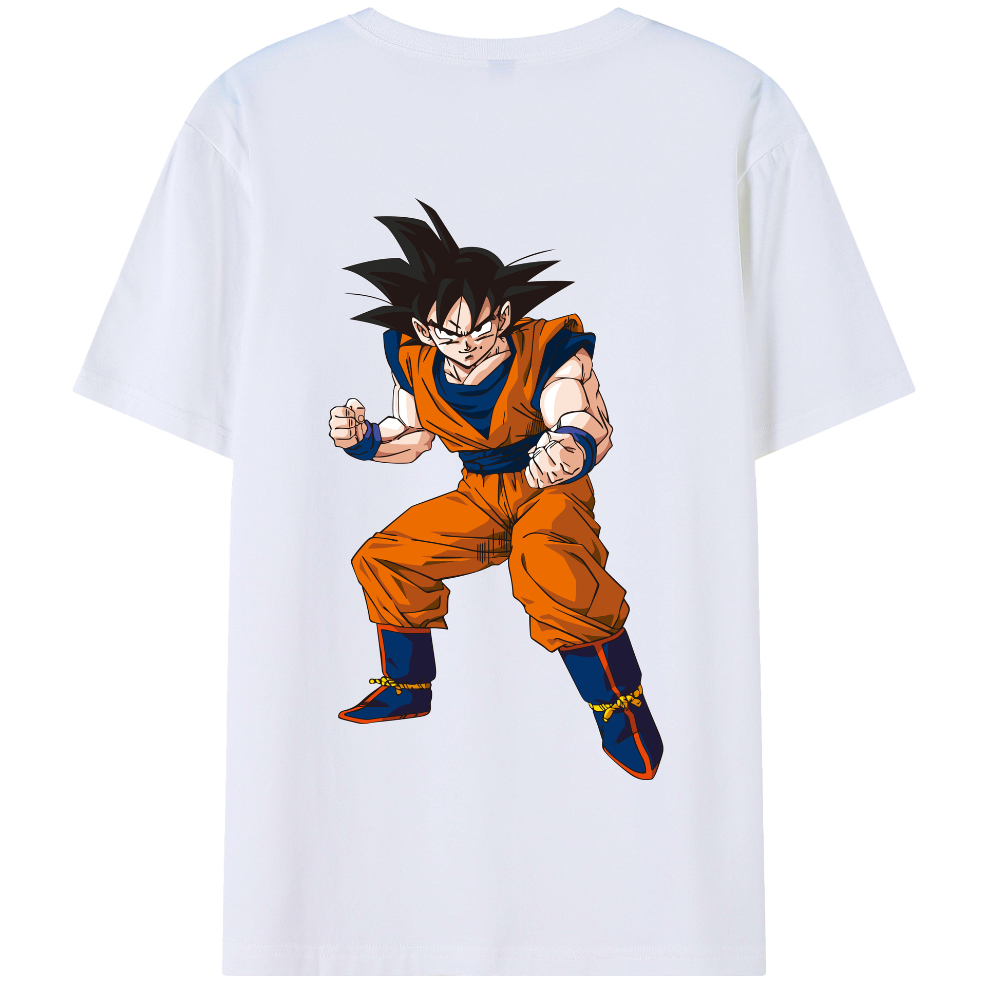 （画像用） ドラゴンボール 孫悟空（そん ごくう）Son Goku カカロット DRAGON BALL Kakarotto 綿100％半袖Tシャツ（背面プリント）