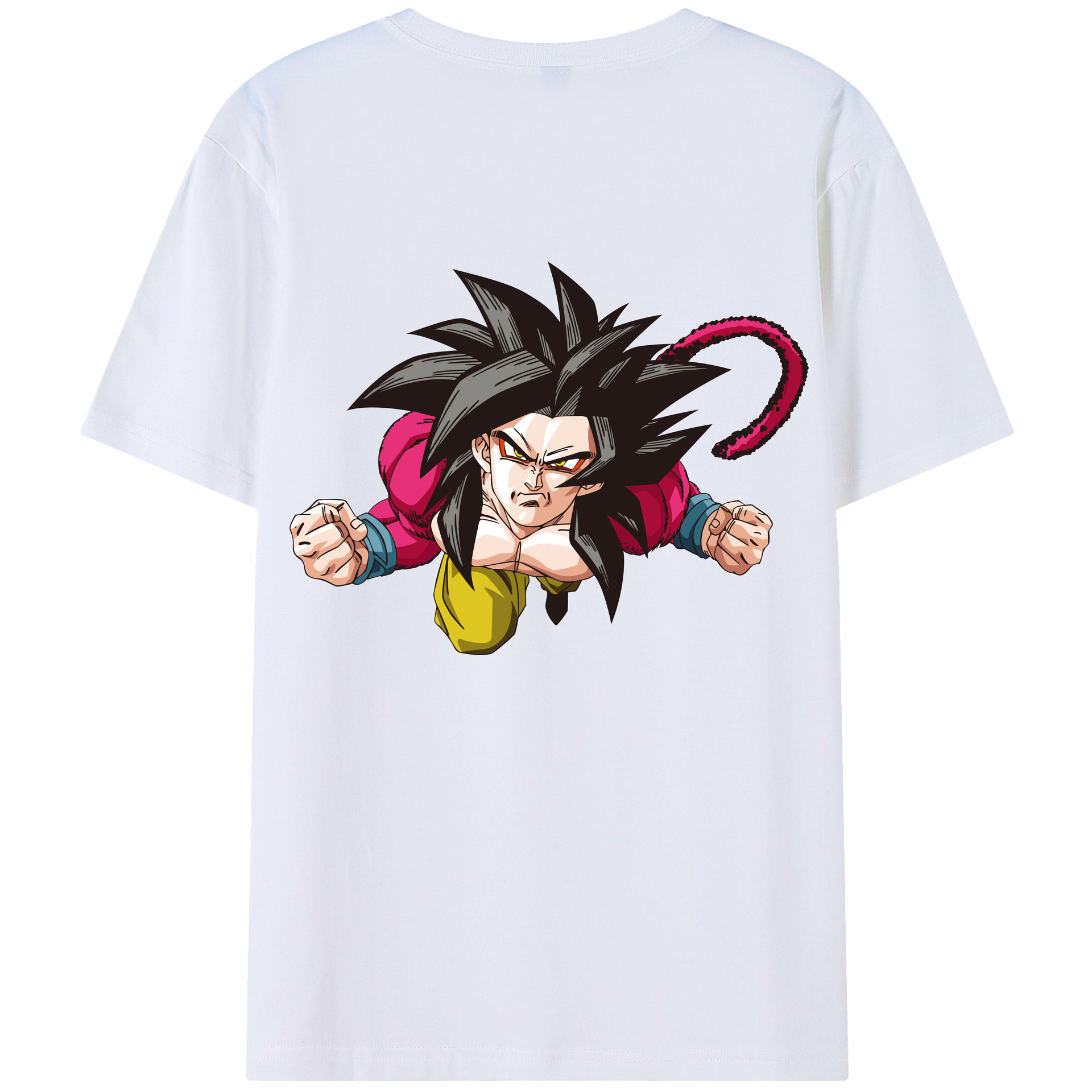 （画像用） ドラゴンボール 孫悟空（そん ごくう）Son Goku カカロット DRAGON BALL Kakarotto 綿100％半袖Tシャツ（背面プリント）
