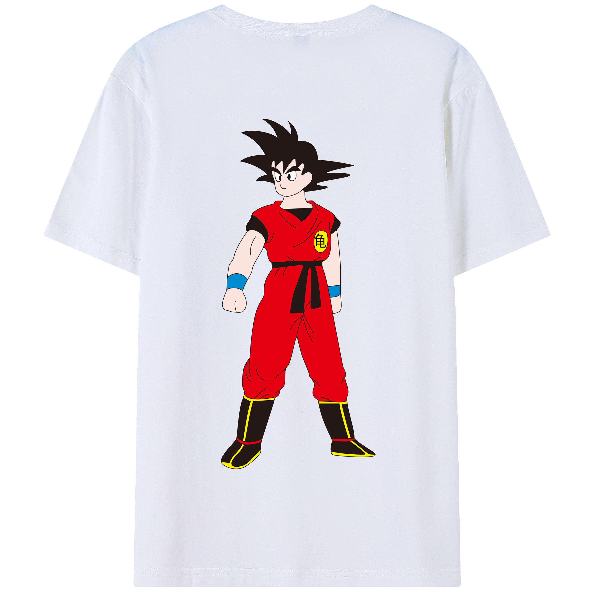 （画像用） ドラゴンボール 孫悟空（そん ごくう）Son Goku カカロット DRAGON BALL Kakarotto 綿100％半袖Tシャツ（背面プリント）