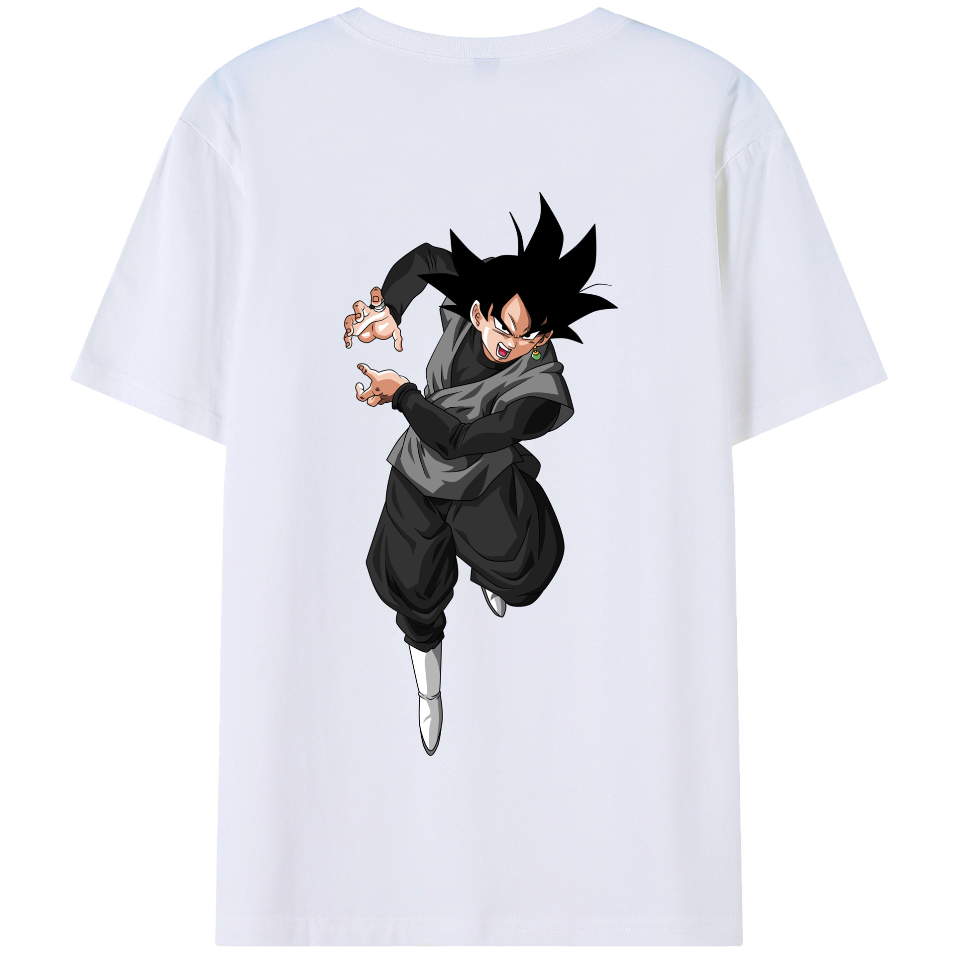 （画像用） ドラゴンボール ベジータ四世（Bejīta Yonsei）DRAGON BALL Vegeta IV 綿100％半袖Tシャツ（背面プリント）