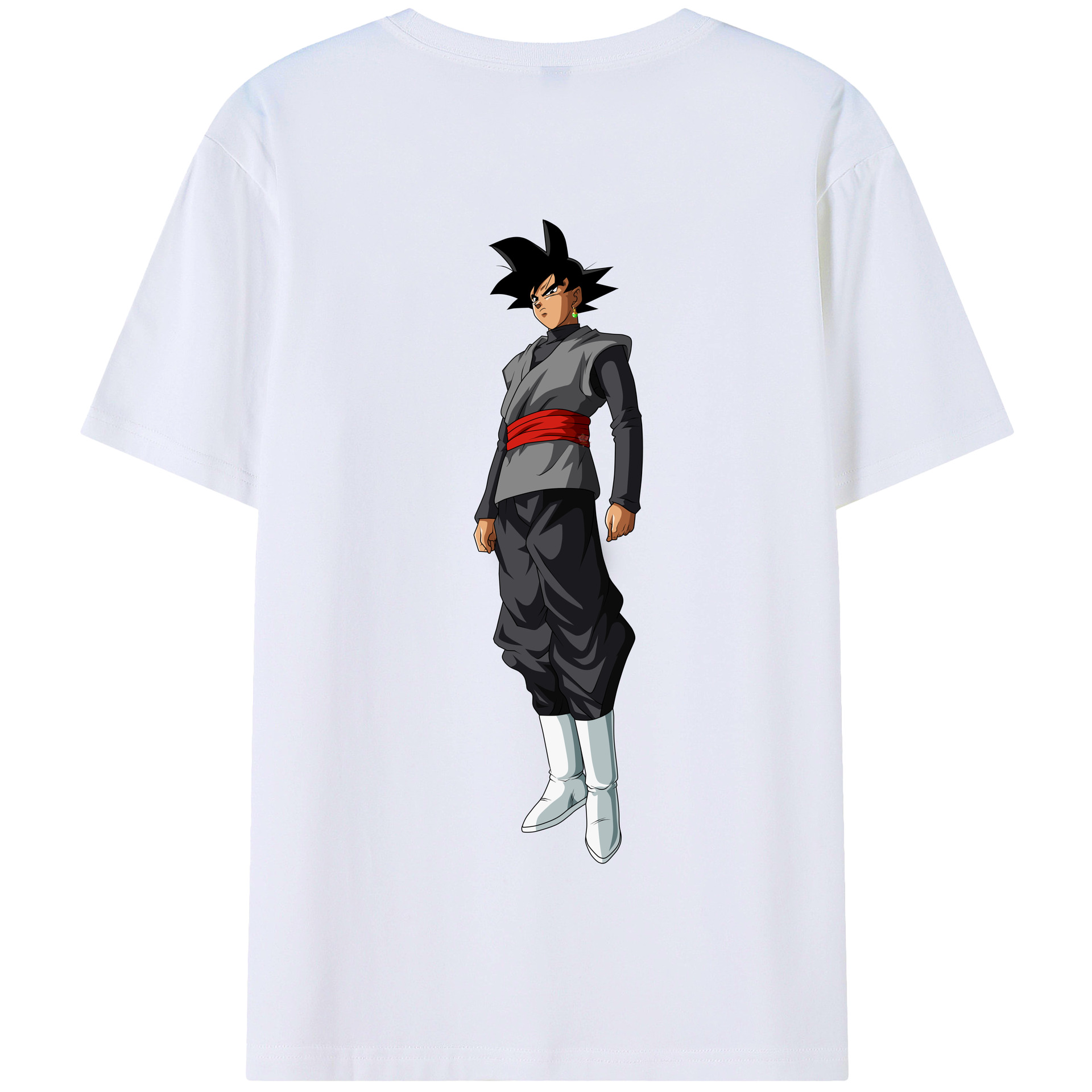 （画像用） ドラゴンボール ベジータ四世（Bejīta Yonsei）DRAGON BALL Vegeta IV 綿100％半袖Tシャツ（背面プリント）
