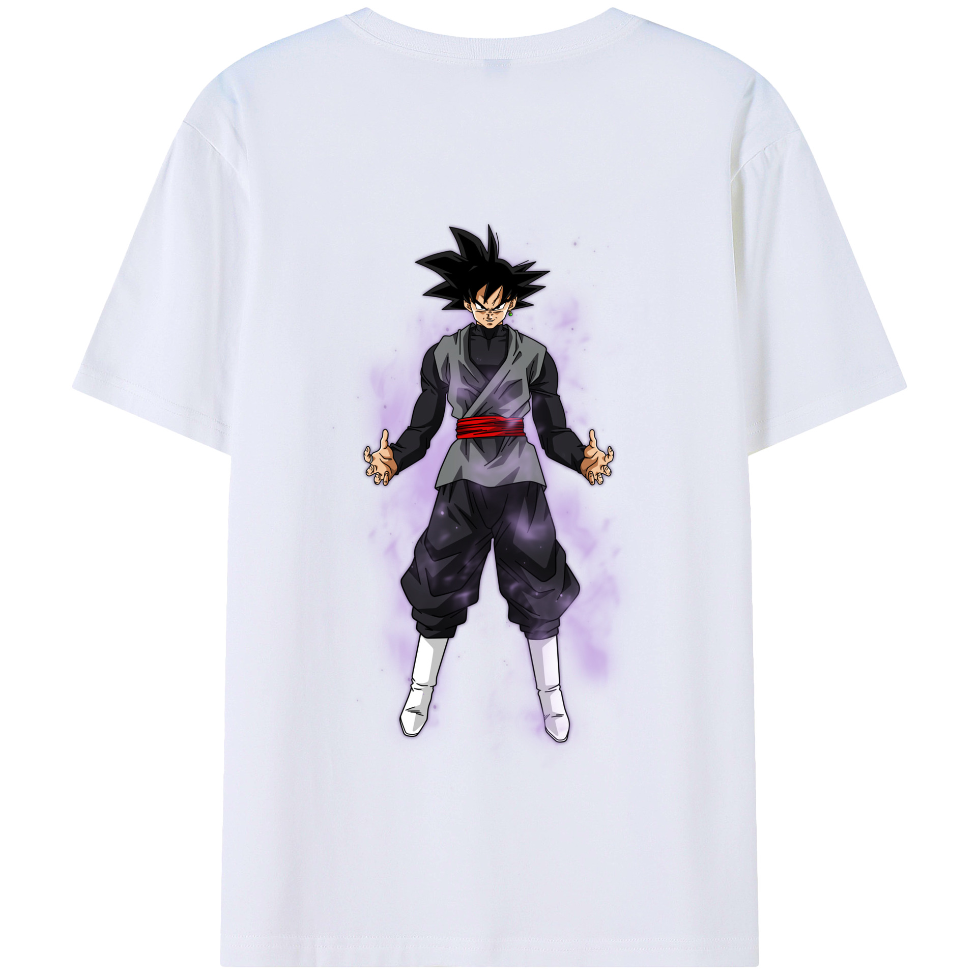 （画像用） ドラゴンボール ベジータ四世（Bejīta Yonsei）DRAGON BALL Vegeta IV 綿100％半袖Tシャツ（背面プリント）