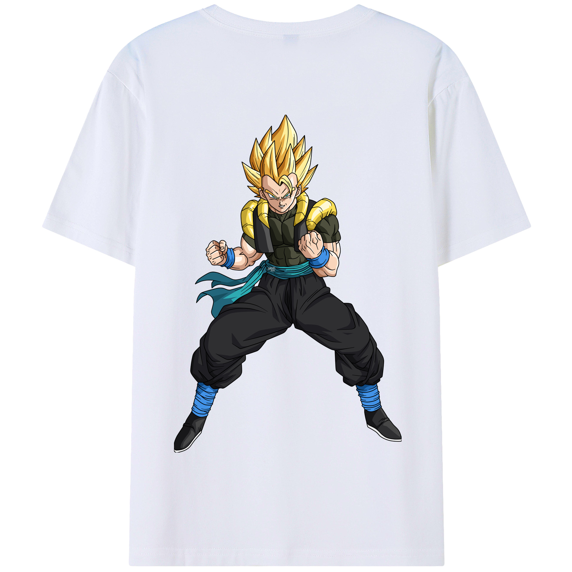 （画像用） ドラゴンボール ベジータ四世（Bejīta Yonsei）DRAGON BALL Vegeta IV 綿100％半袖Tシャツ（背面プリント）