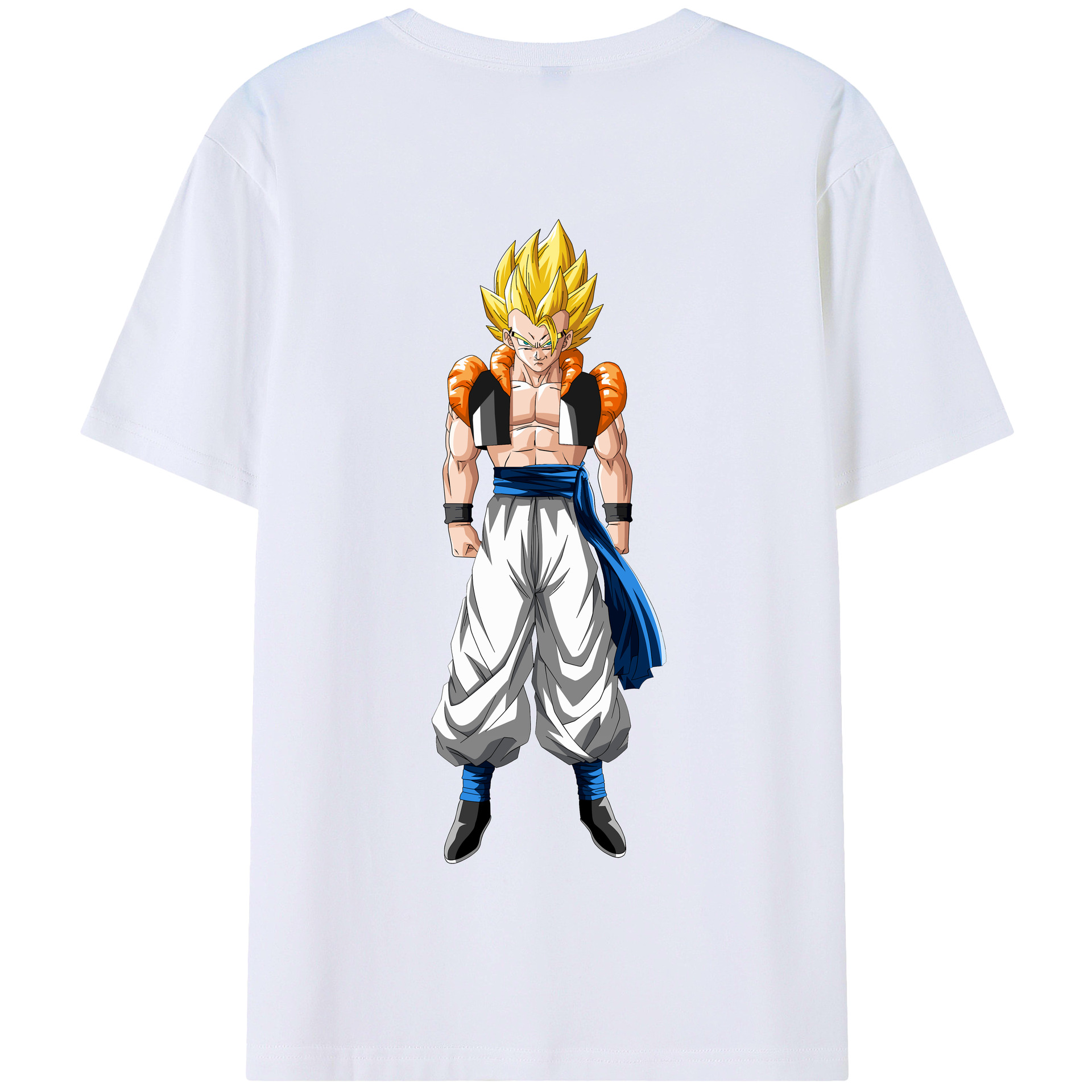 （画像用） ドラゴンボール ベジータ四世（Bejīta Yonsei）DRAGON BALL Vegeta IV 綿100％半袖Tシャツ（背面プリント）