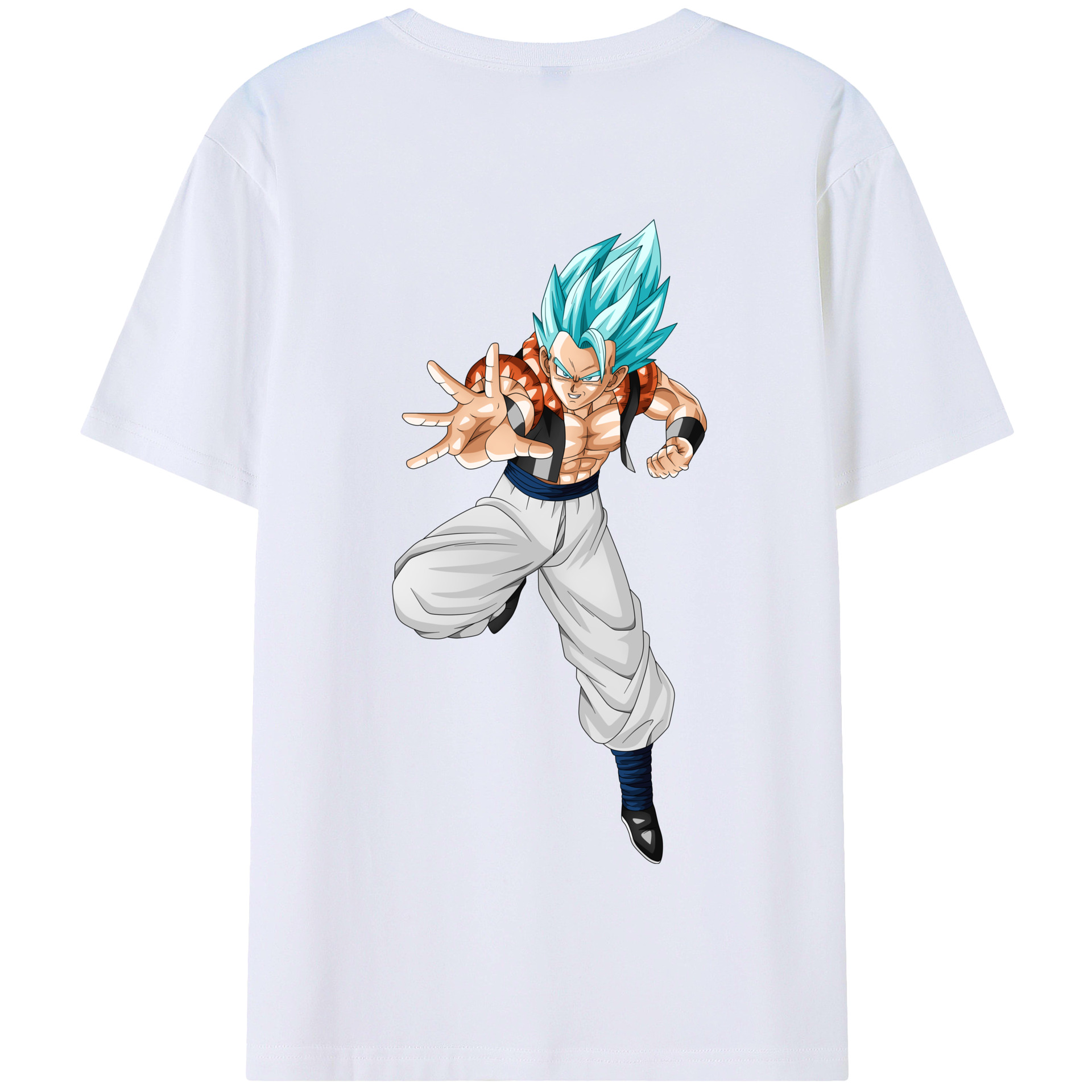 （画像用） ドラゴンボール ベジータ四世（Bejīta Yonsei）DRAGON BALL Vegeta IV 綿100％半袖Tシャツ（背面プリント）