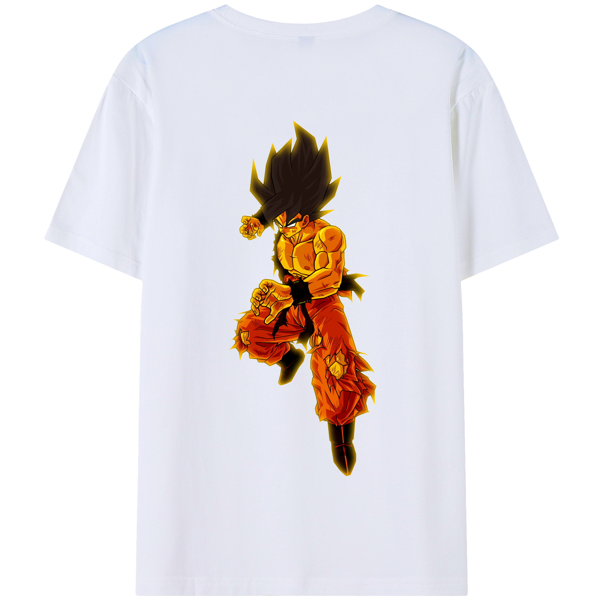 （画像用） ドラゴンボール 孫 悟飯（そんごはん）DRAGON BALL Son Gohan 綿100％半袖Tシャツ（背面プリント）