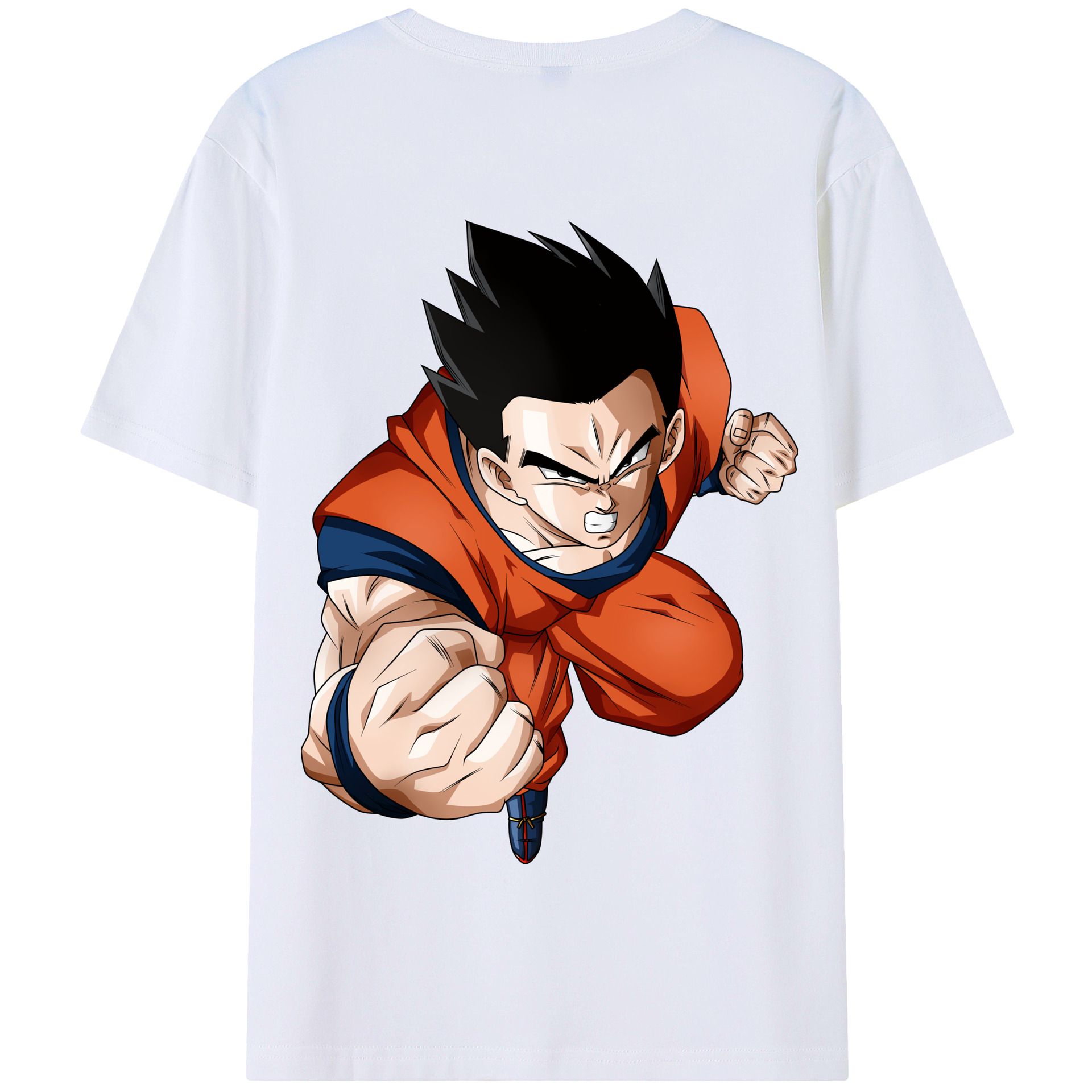 （画像用） ドラゴンボール 孫 悟飯（そんごはん）DRAGON BALL Son Gohan 綿100％半袖Tシャツ（背面プリント）