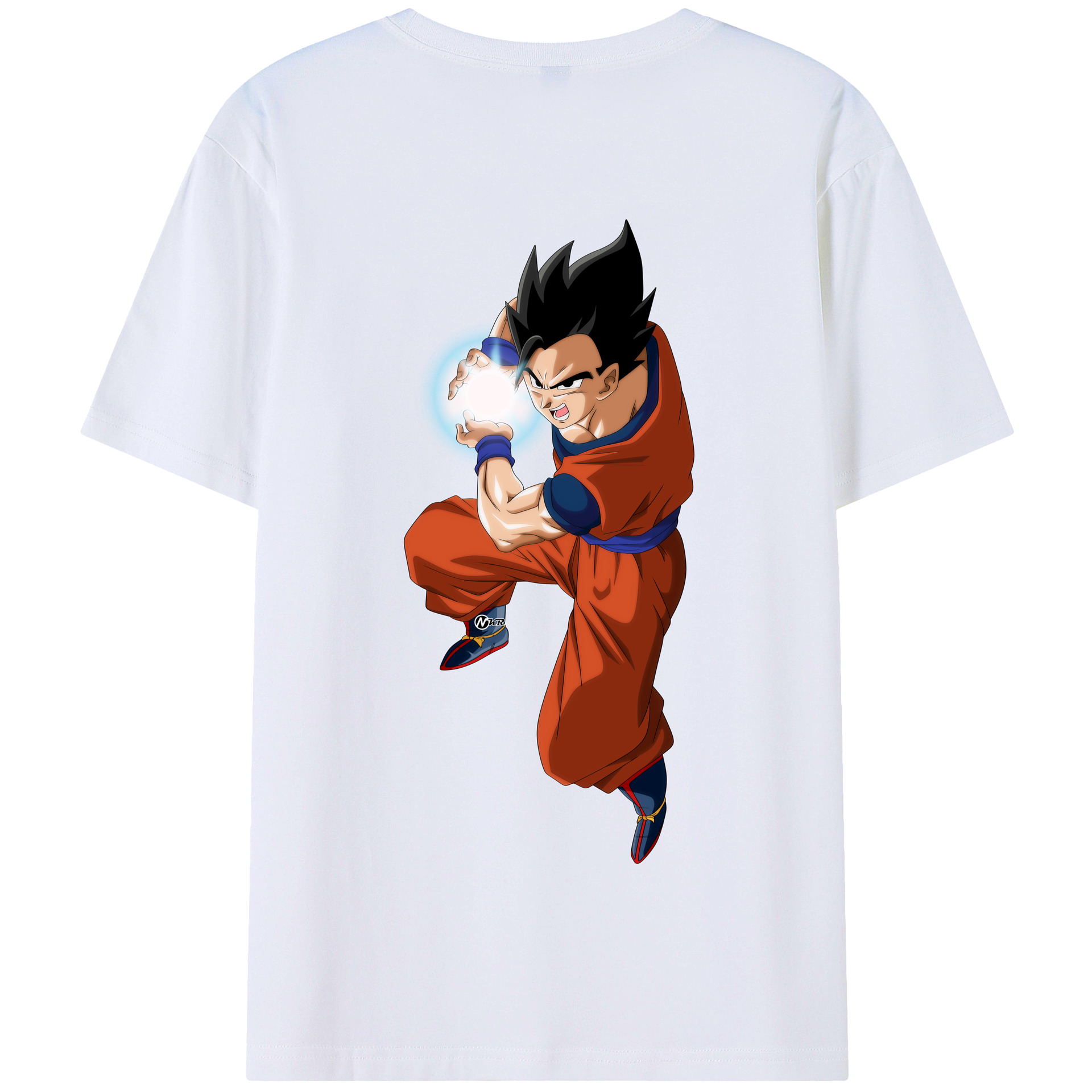 （画像用） ドラゴンボール 孫 悟飯（そんごはん）DRAGON BALL Son Gohan 綿100％半袖Tシャツ（背面プリント）