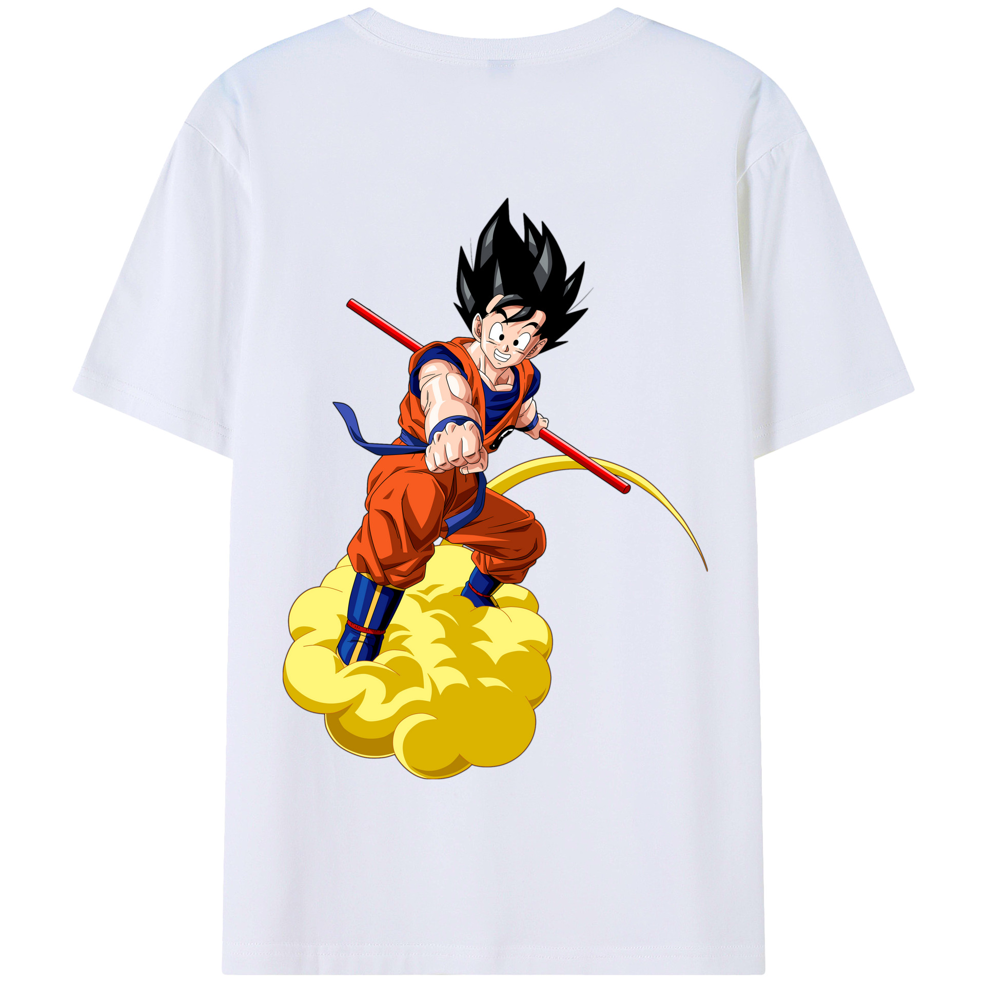 （画像用） ドラゴンボール 孫 悟飯（そんごはん）DRAGON BALL Son Gohan 綿100％半袖Tシャツ（背面プリント）