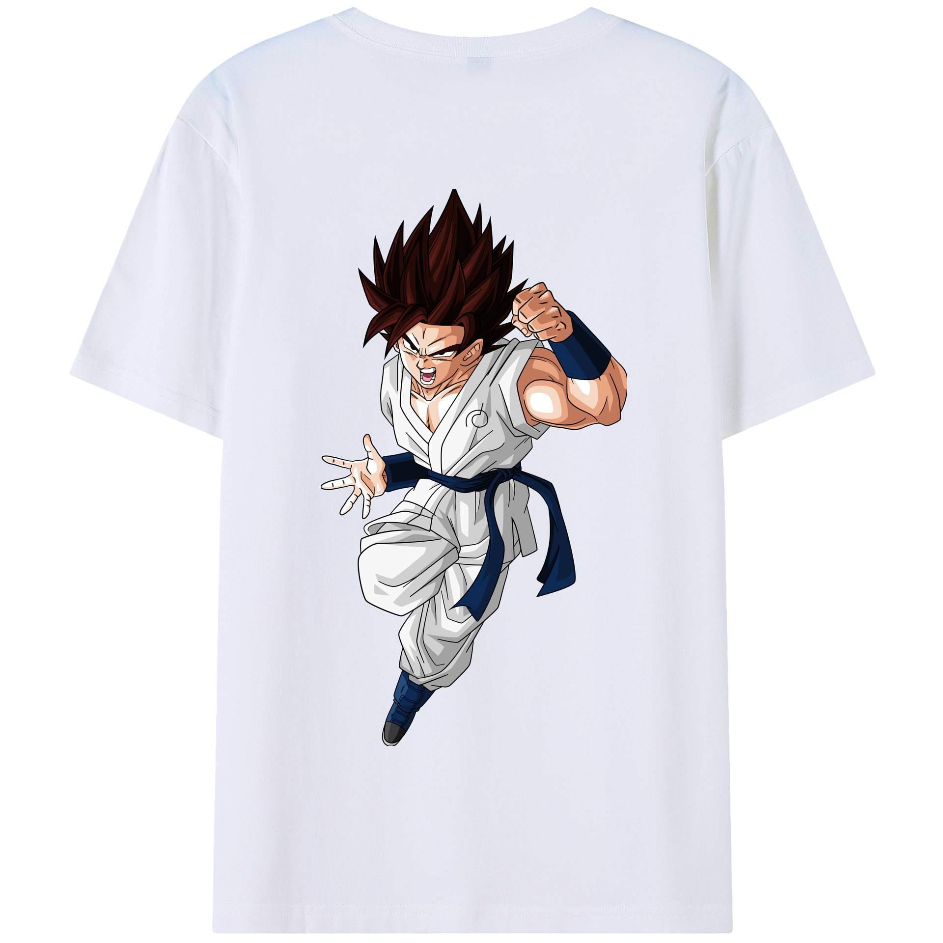 （画像用） ドラゴンボール 孫 悟飯（そんごはん）DRAGON BALL Son Gohan 綿100％半袖Tシャツ（背面プリント）