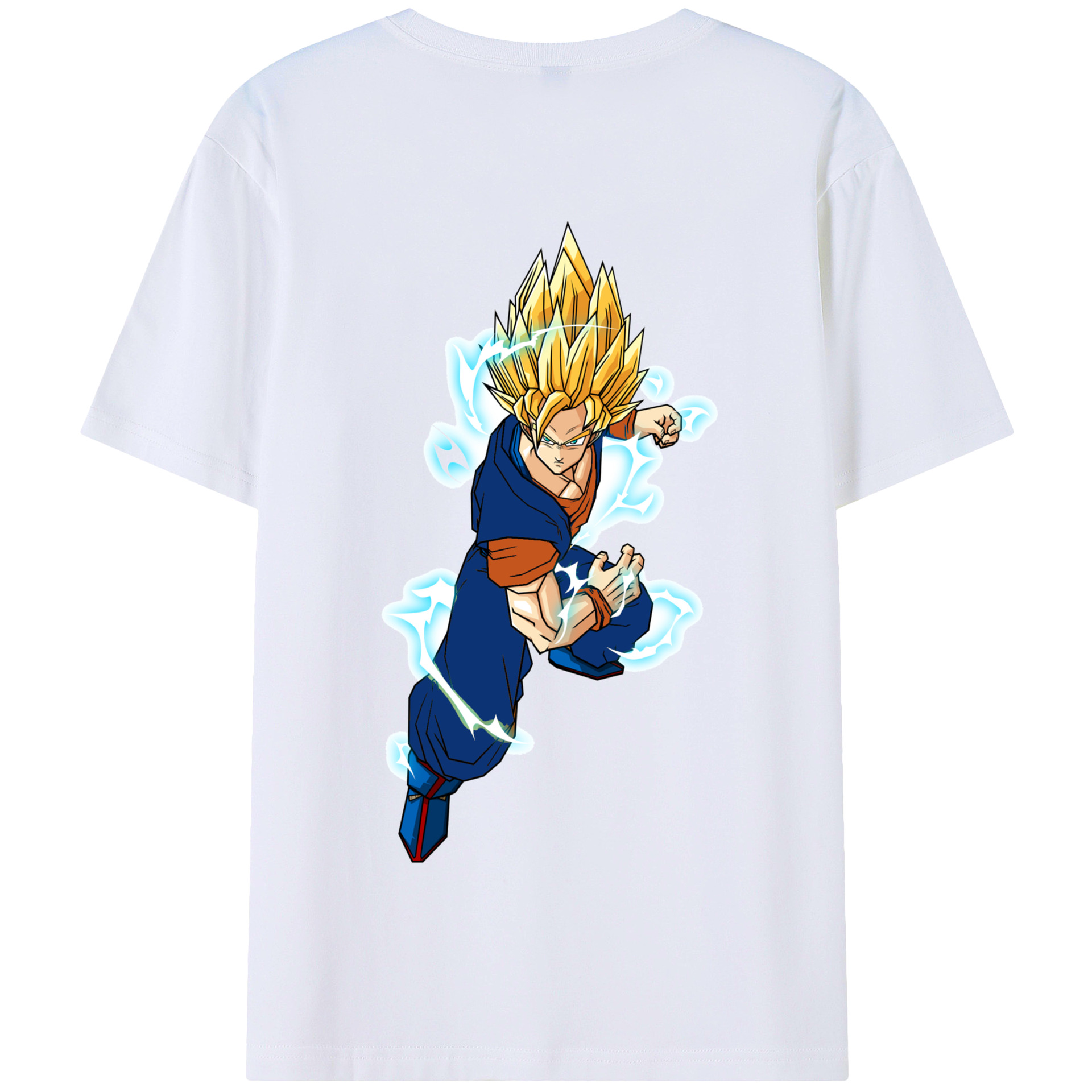（画像用） ドラゴンボール 孫 悟飯（そんごはん）DRAGON BALL Son Gohan 綿100％半袖Tシャツ（背面プリント）