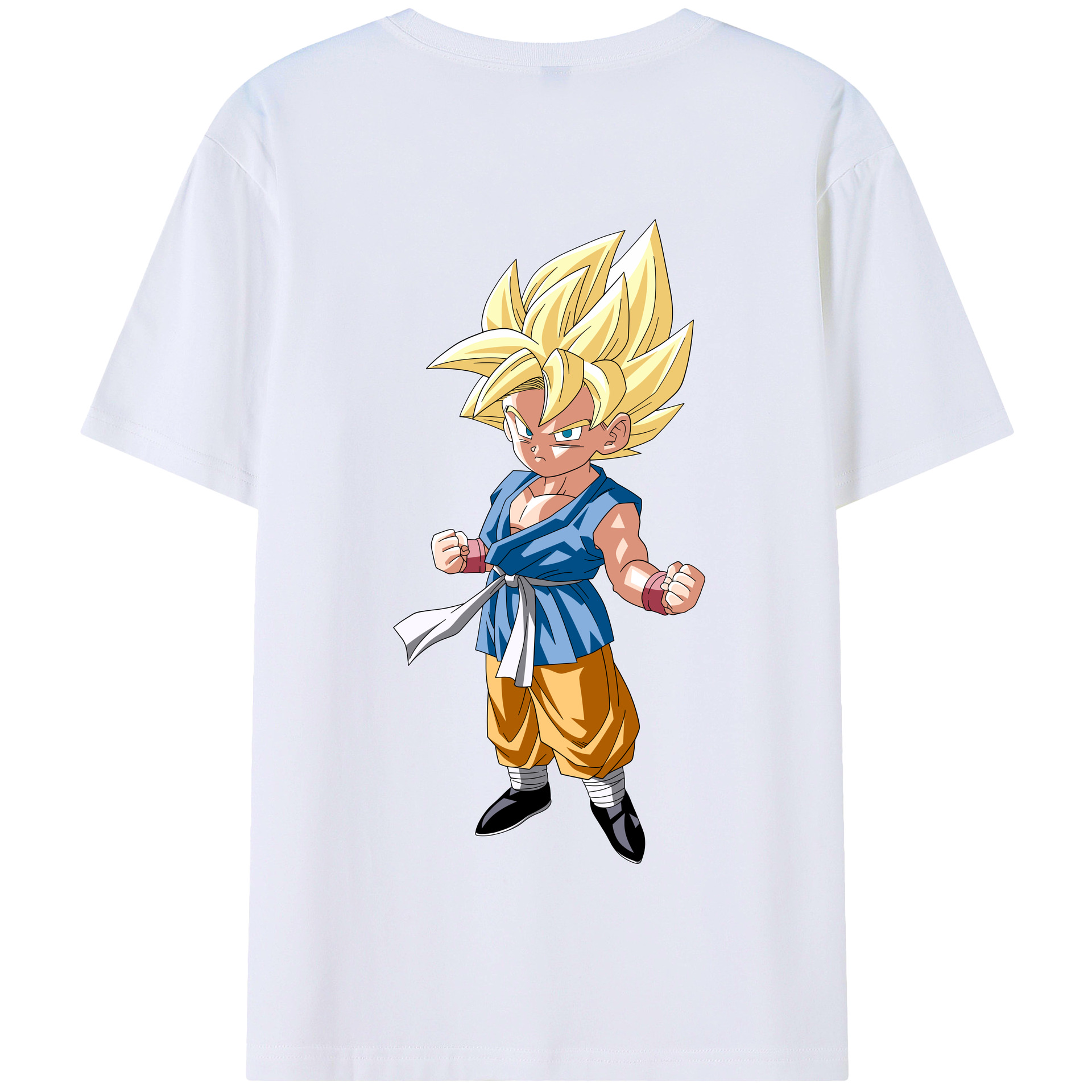 （画像用） ドラゴンボール 孫 悟飯（そんごはん）DRAGON BALL Son Gohan 綿100％半袖Tシャツ（背面プリント）