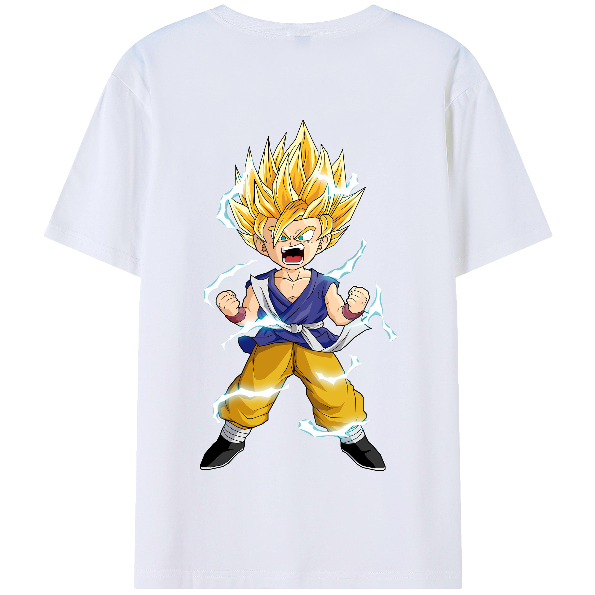（画像用） ドラゴンボール 孫 悟飯（そんごはん）DRAGON BALL Son Gohan 綿100％半袖Tシャツ（背面プリント）