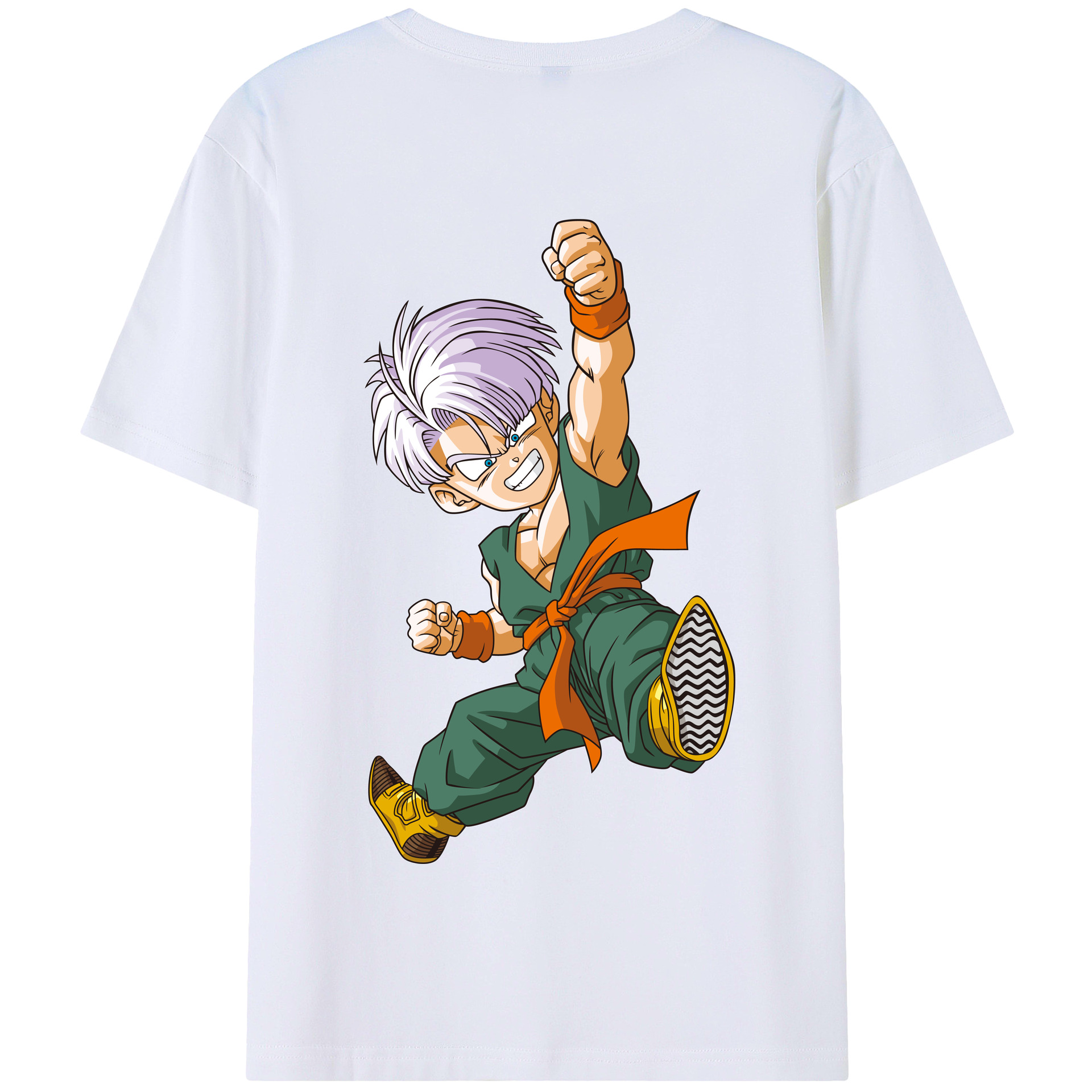 （画像用） ドラゴンボール トランクス（Torankusu）DRAGON BALL Trunks 綿100％半袖Tシャツ（背面プリント）